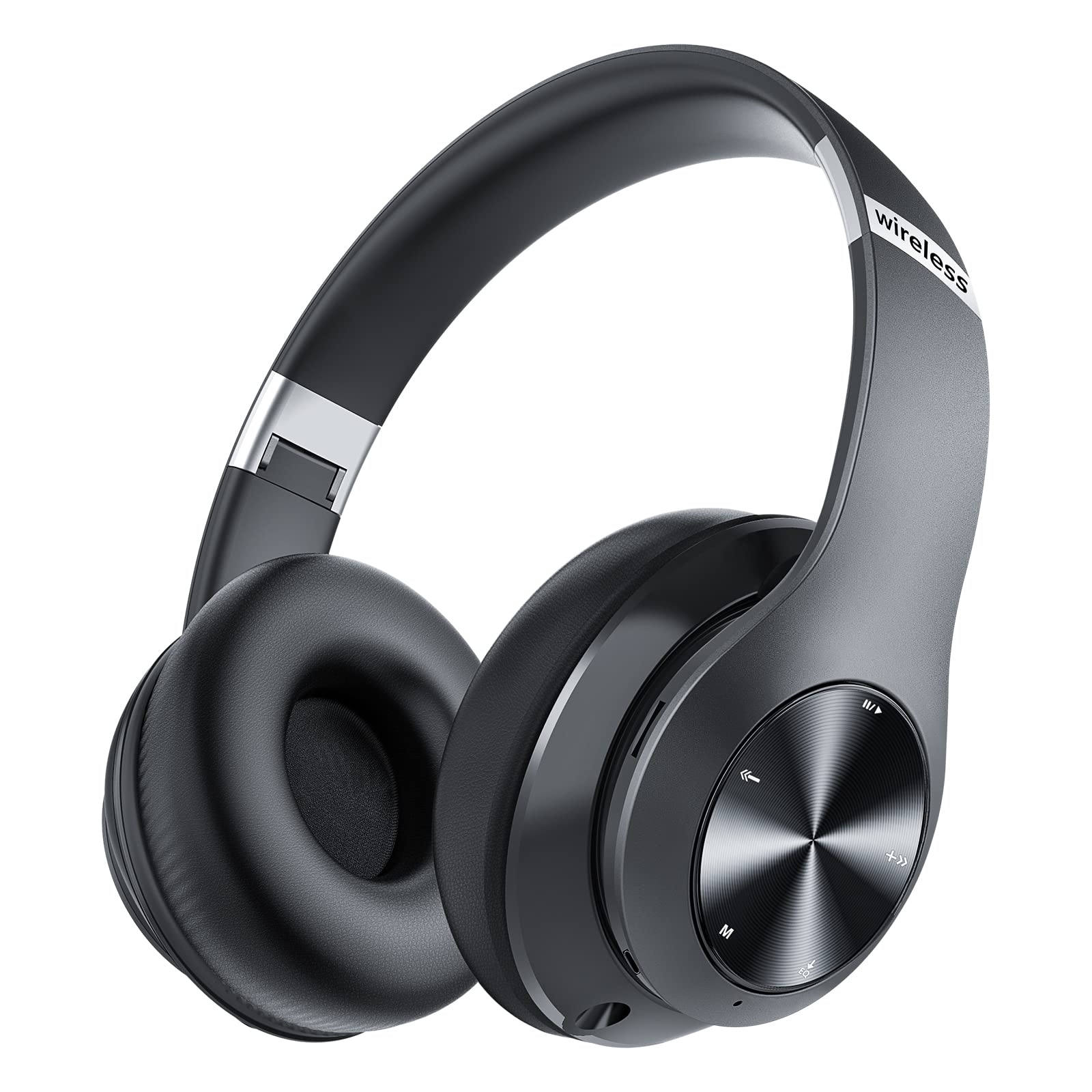 Moobesthy Wireless Over-Ear Bluetooth Headphones with 60H Playtime, 6 EQ Modes & Built-in Mic - Perfect for Travel, Workouts & Home Entertainment