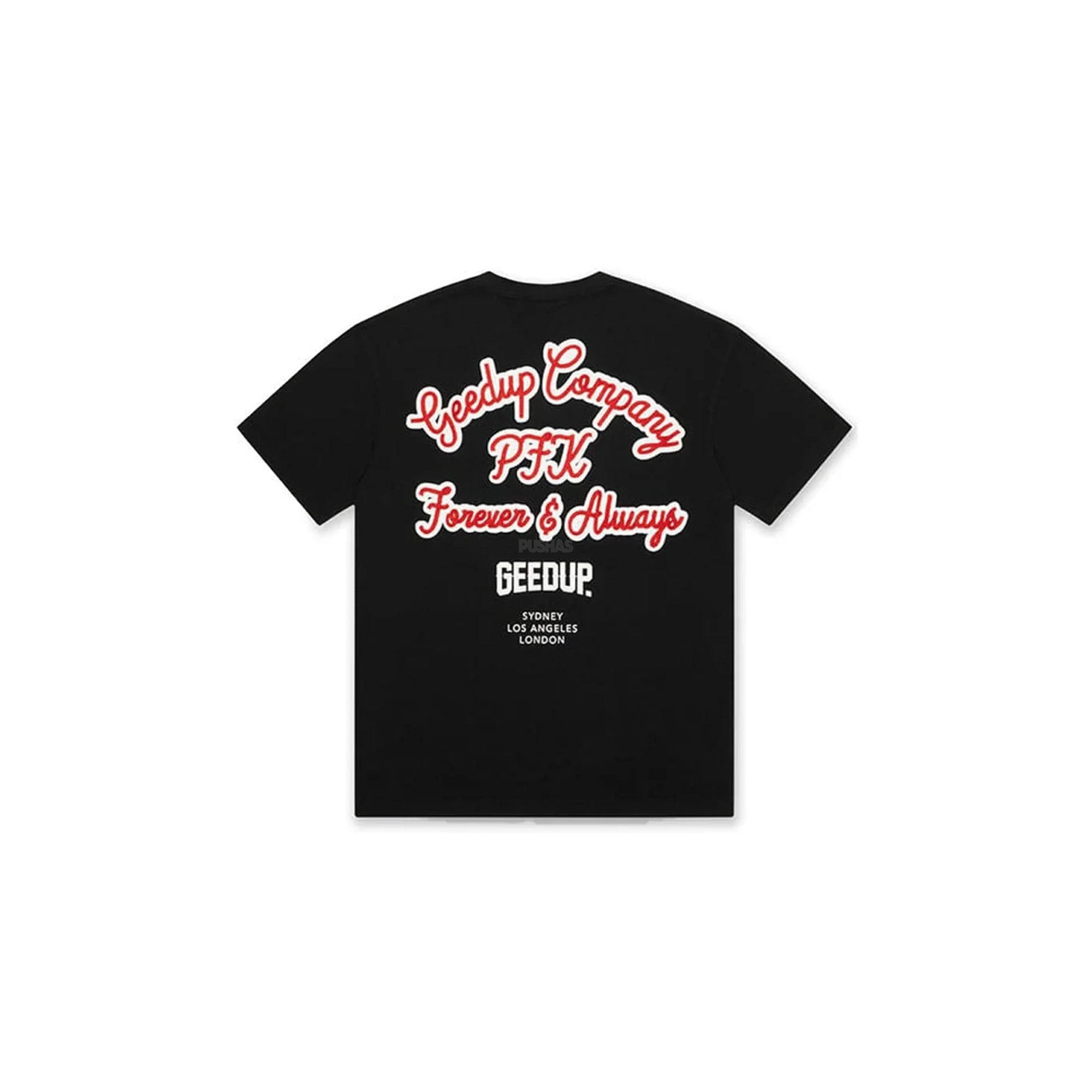 Geedup Company Men's Graphic T-Shirt - Black & Red Cotton Tee for Streetwear & Casual Outfits (2023) | Perfect for Urban Fashion, Gym Wear & Everyday Comfort