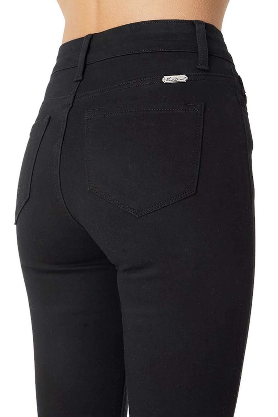 Kan Can Women's High Rise Solid Five Pocket Super Skinny Jeans - Stretchy Slim Fit Denim Pants for Casual Wear & Night Out