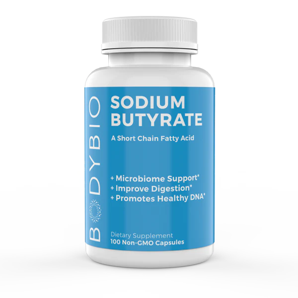 Pure Sodium Butyrate Supplement - Gut Health Support for Humans & Pets - Promotes Digestive Wellness - Use for IBS, Leaky Gut & Animal Feed Additive