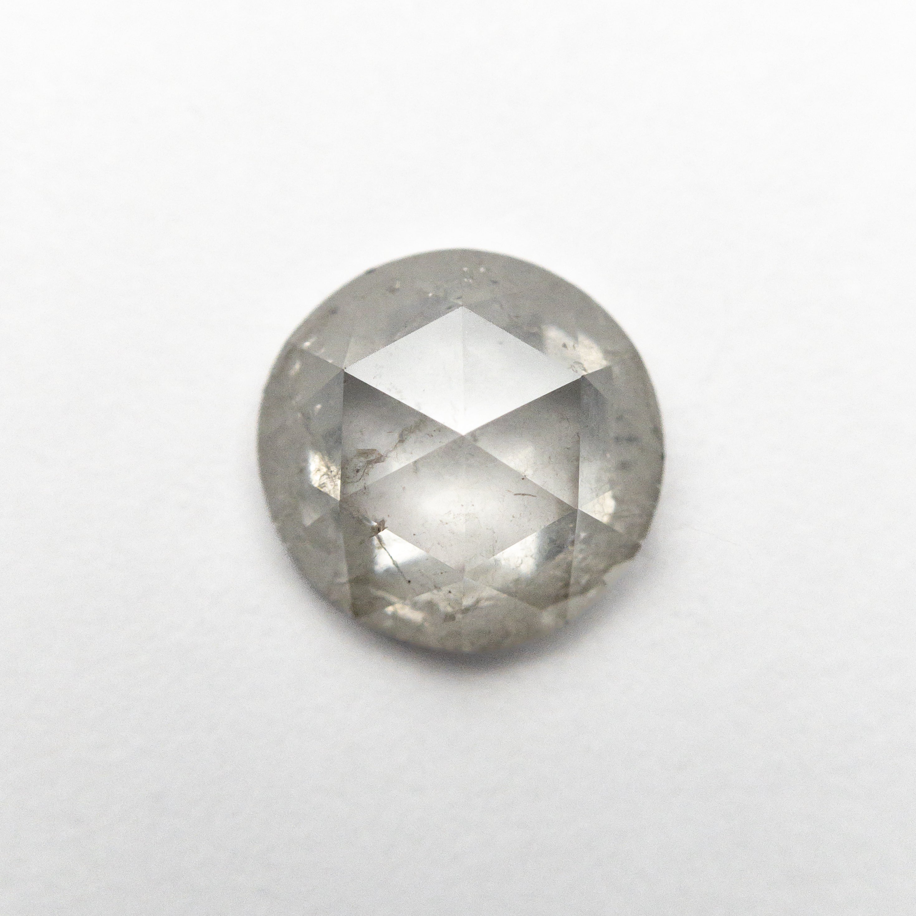 1.34ct Round Rose Cut Diamond - 7.22x7.09x3.15mm Size - 18K Gold Jewelry for Engagement Rings & Anniversary Gifts