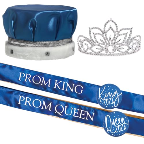 Blue Crown/Blue Sashes/White Buttons