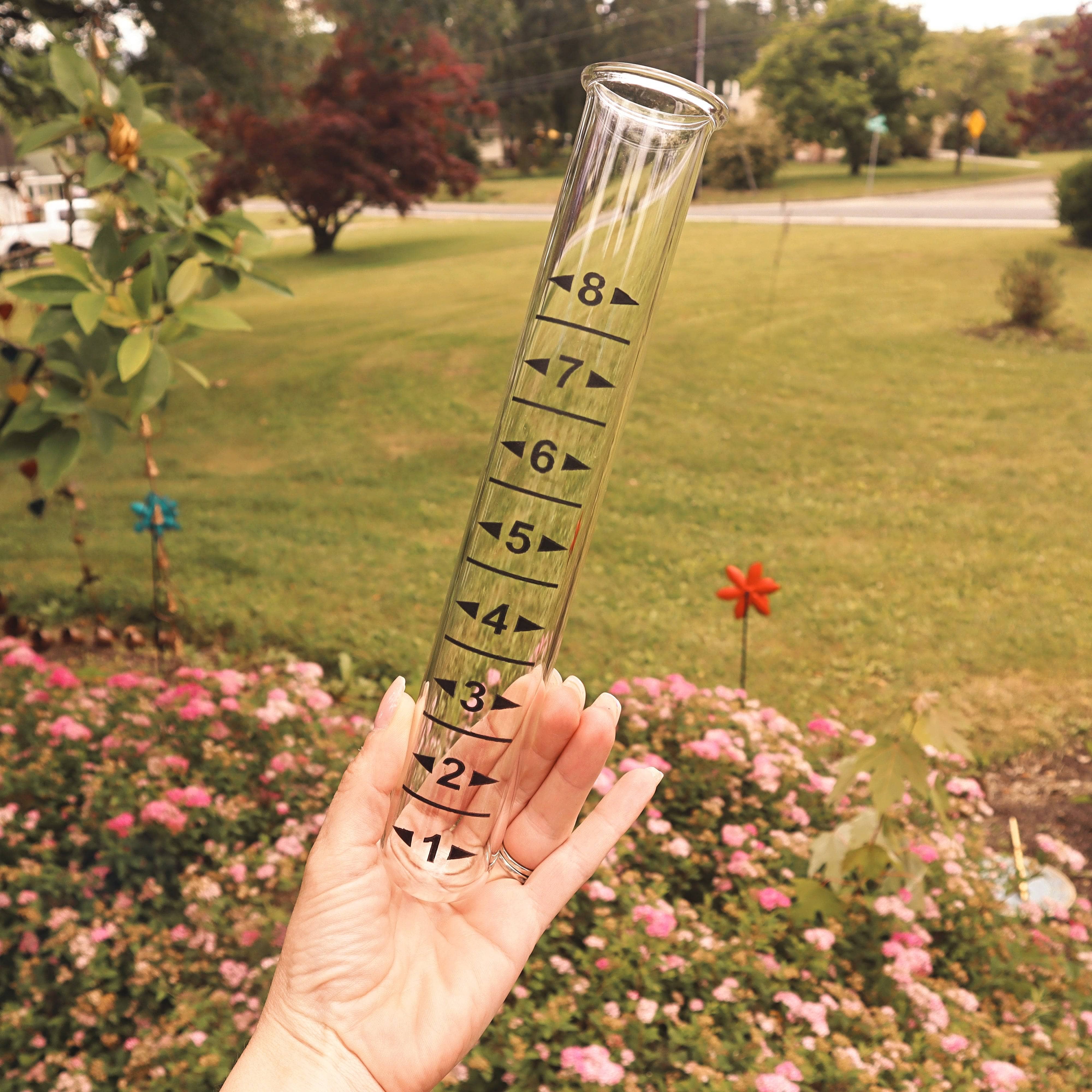 Heavy Duty Large Rain Gauge Replacement Tubes - Accurate Rainfall Measurement for Outdoor Garden, Farm & Weather Stations - Durable Weather Monitoring Accessories