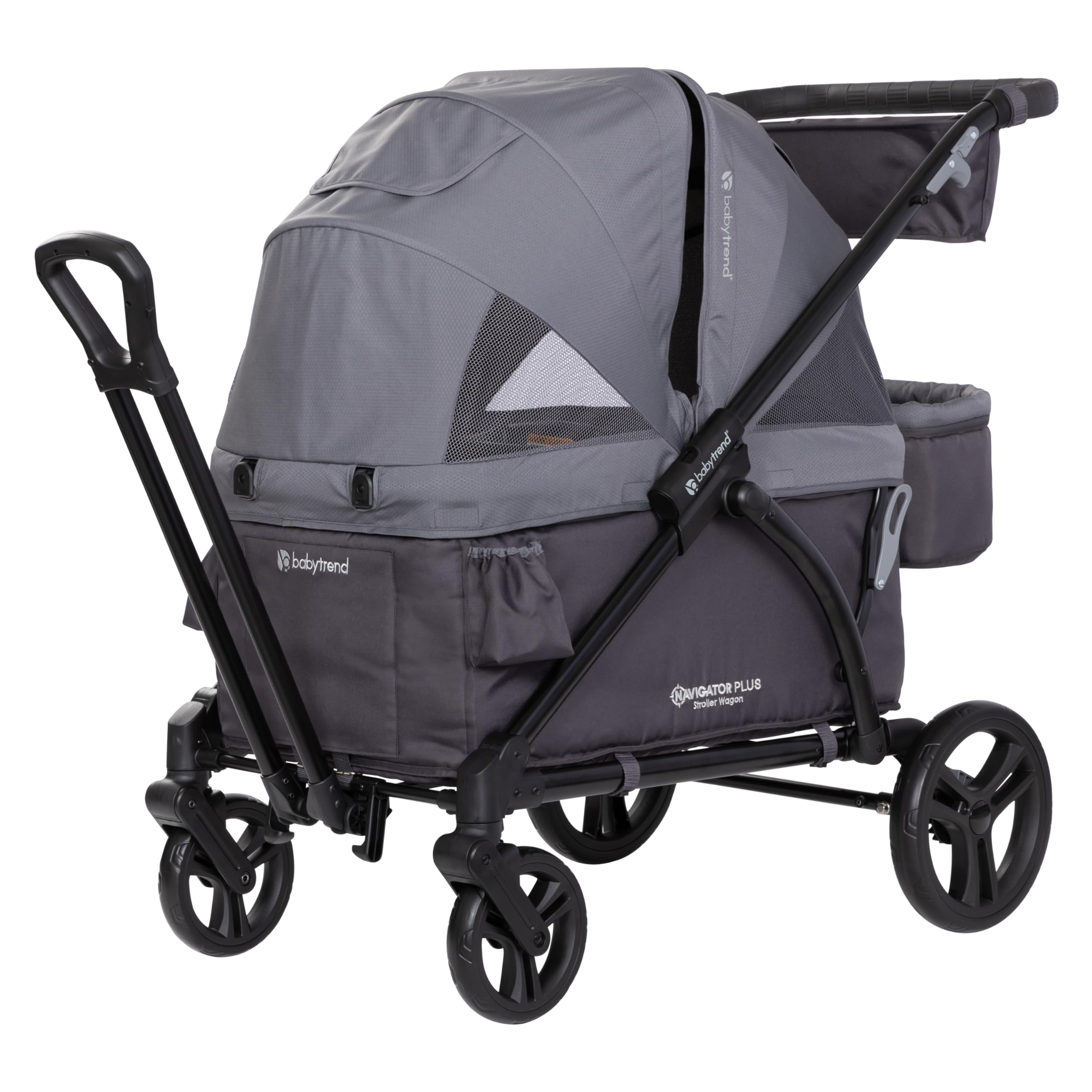 Baby Trend Navigator Plus 2-in-1 Stroller Wagon - Lightweight Convertible Stroller & Wagon Combo for Toddlers & Kids (Dash Midnight) | Perfect for Park Outings, Beach Trips & Family Adventures
