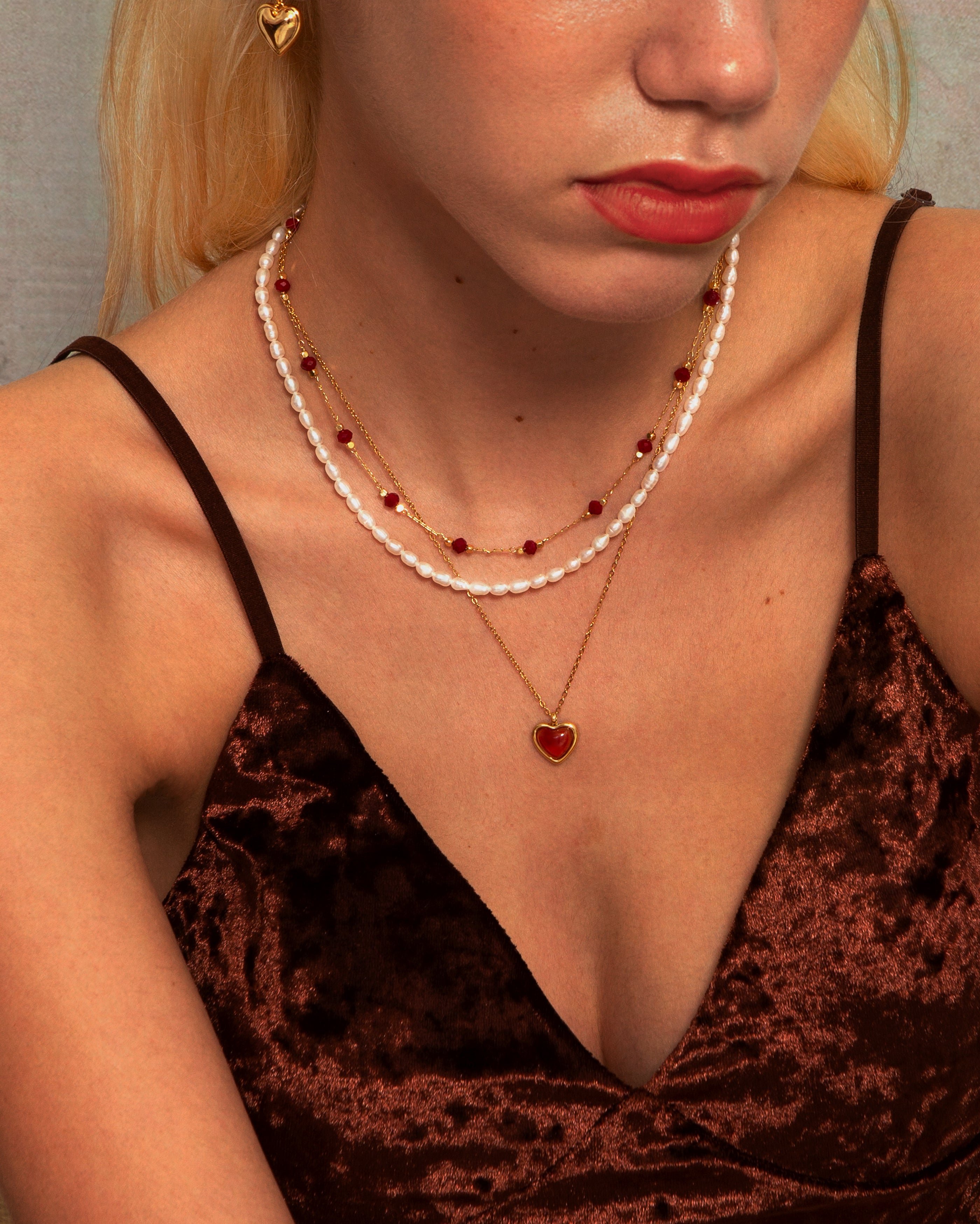 Natural Carnelian Stone Heart Pendant Necklace for Women - Healing Crystal Jewelry for Love & Energy - Perfect for Valentine's Day Gifts & Spiritual Healing