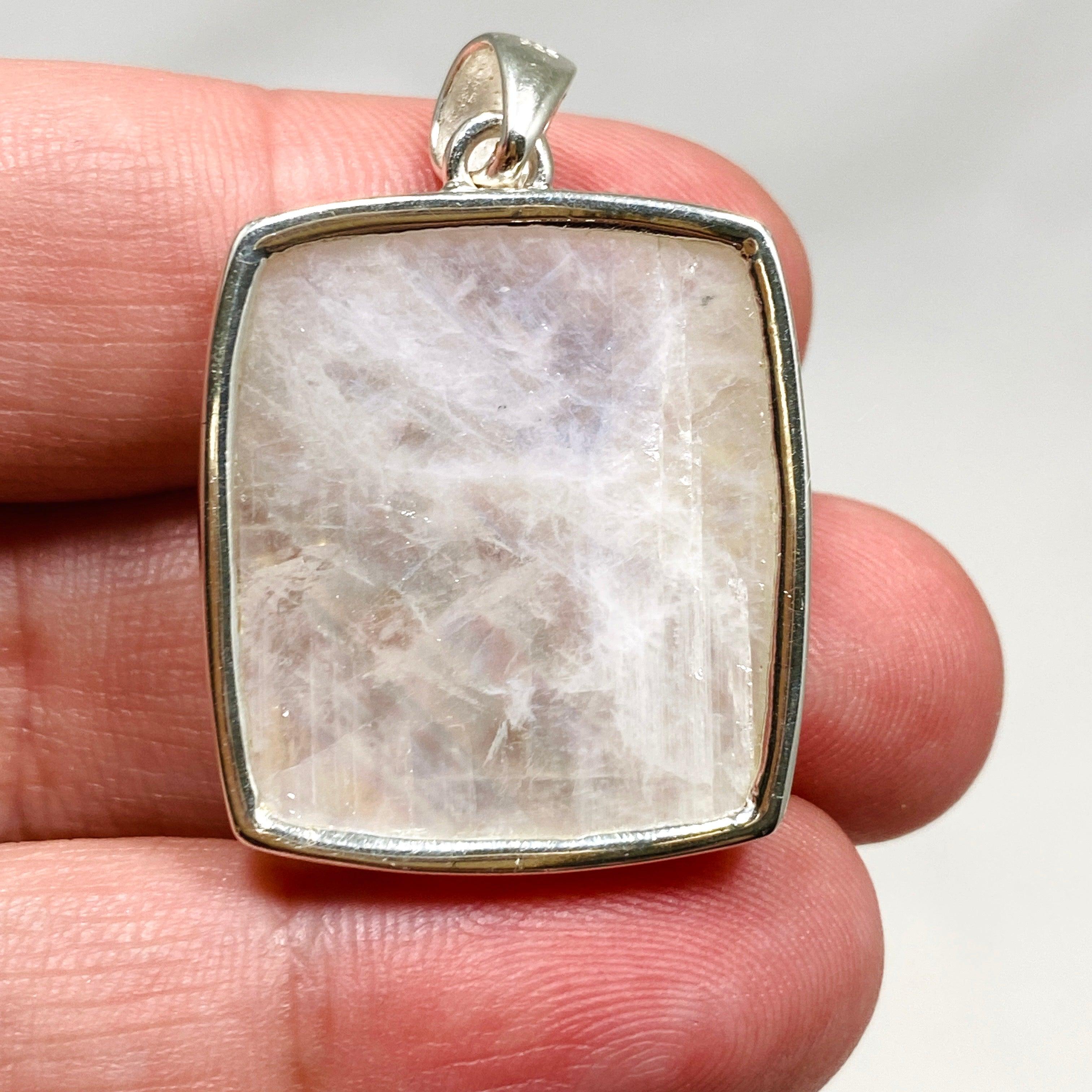 Moonstone Square Pendant Necklace - 925 Sterling Silver Jewelry for Women, Elegant Gift for Birthday, Anniversary & Special Occasions | Perfect for Boho, Hippie & Everyday Wear
