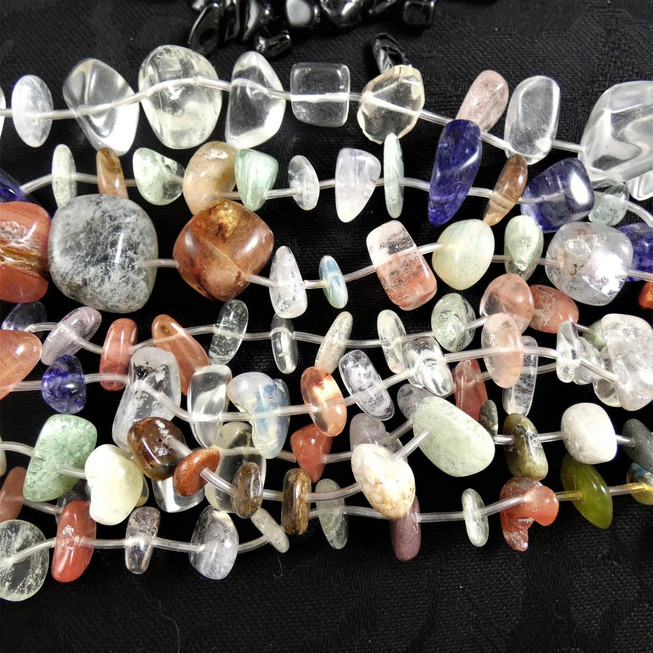Premium Polished Assorted Quartz Bead Strands for Jewelry Making, DIY Crafts & Home Decor - Natural Gemstone Beads for Necklaces, Bracelets & Spiritual Healing