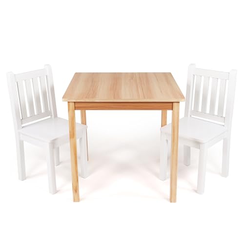 Natural Wood/White