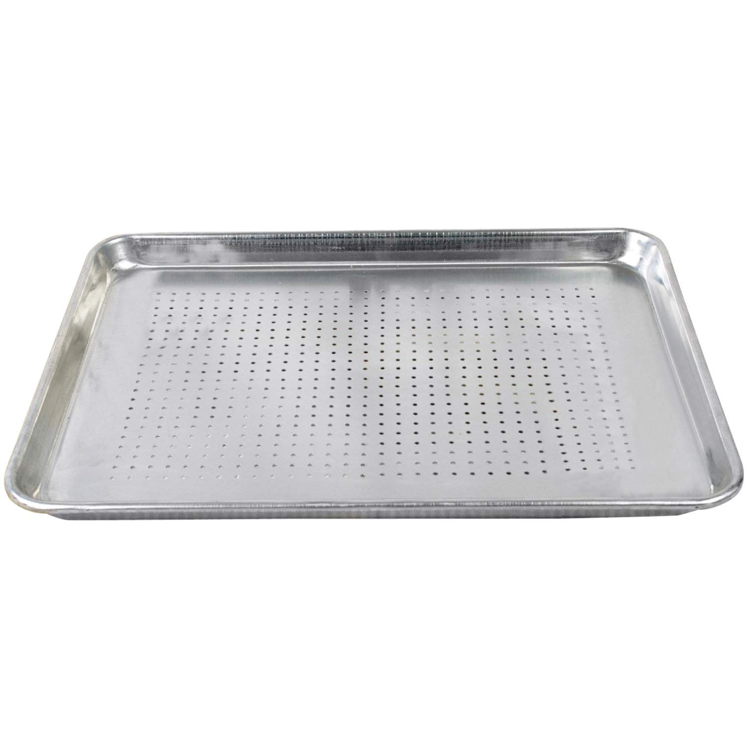 Tiger Chef 6 Pack Half Size 18x13 Inch Perforated Aluminum Sheet Pans - NSF Approved 19 Gauge Commercial Baking Pans for Cakes, Cookies & Pastries - Perfect for Bakeries, Restaurants & Home Baking
