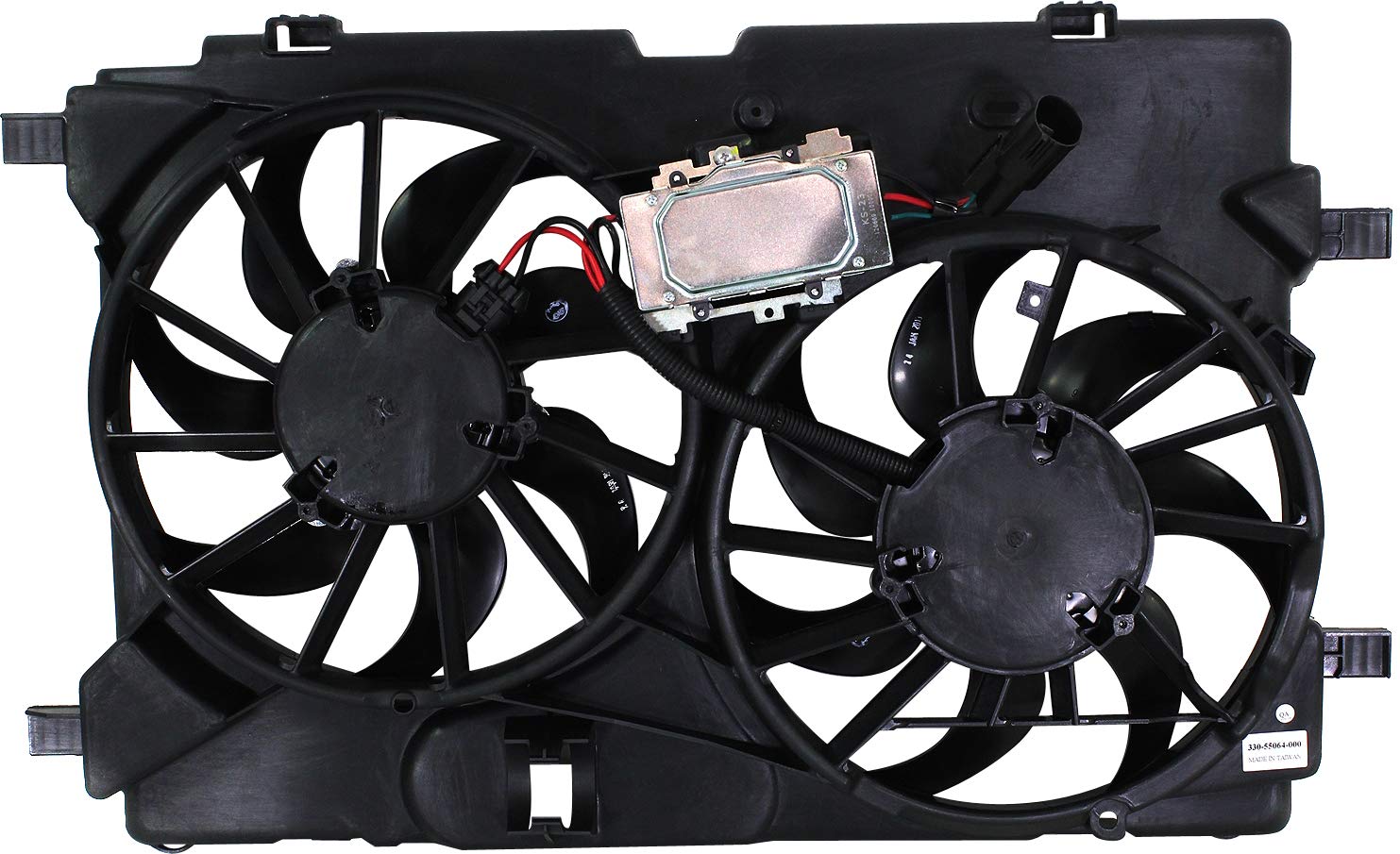 Garage-Pro 33 Inch Cooling Fan Assembly for 2010-2012 Ford Fusion & Lincoln MKZ | Replacement for OE 9E5Z8C607C & Partslink FO3115181 | Quiet Air Cooling (30-50 dB) | 3-Pin Power Connector | Perfect for Engine Overheating Prevention & Summer Driving