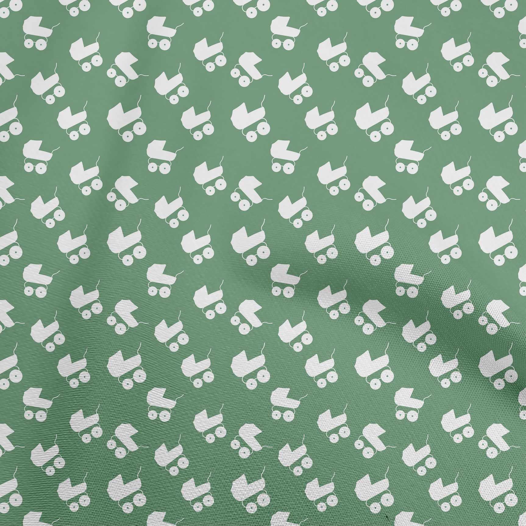 Premium 100% Cotton Poplin Green Fabric for Kids Cradle Sewing - 42 Inch Wide by The Yard | DIY Clothing, Quilting & Craft Supplies | Perfect for Baby Blankets, Dresses & Home Decor Projects