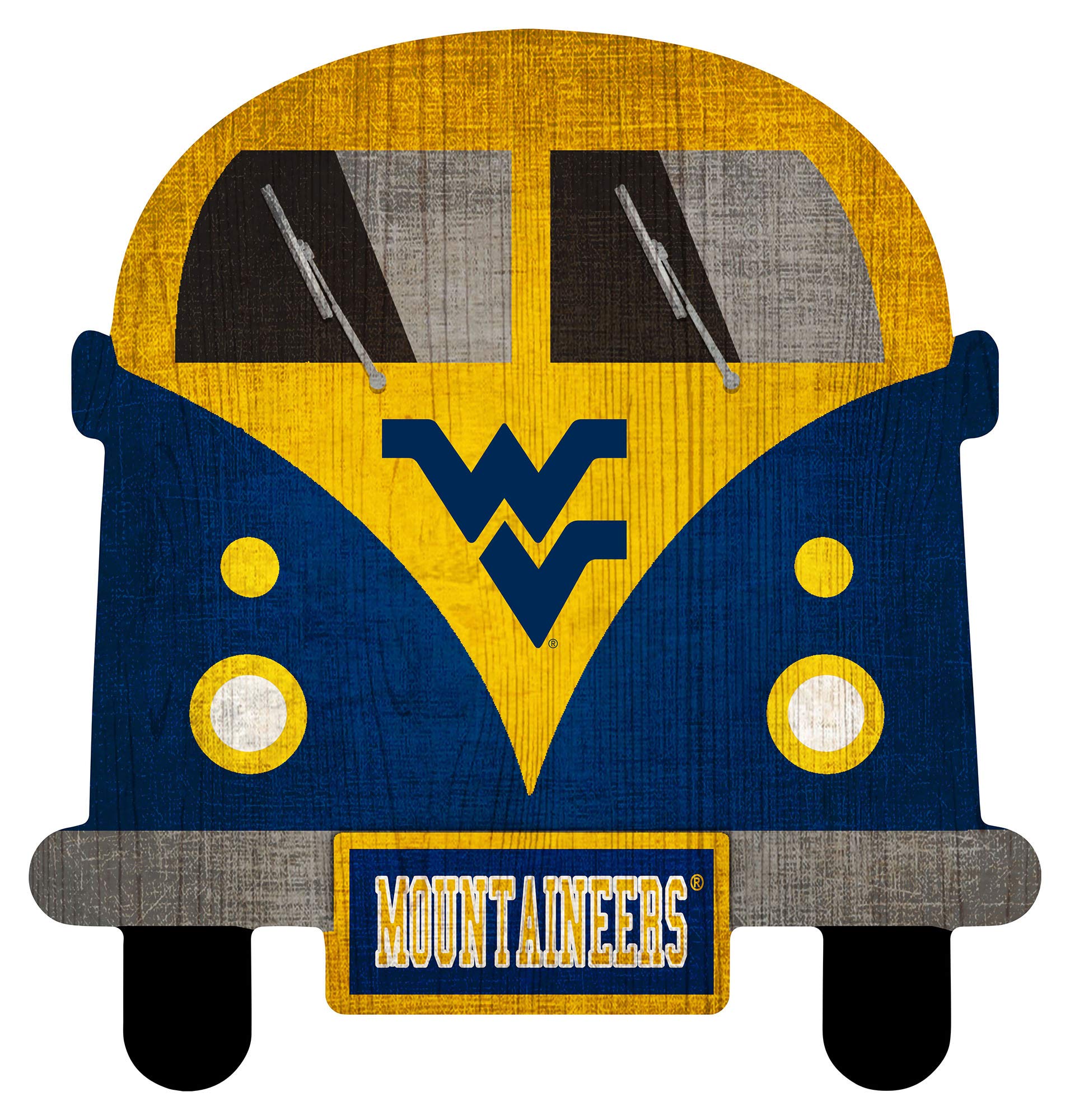 Fan Creations NCAA 12 Inch Team Bus Sign - Officially Licensed College Sports Decor for Tailgating, Game Day & Dorm Room - Perfect for Football, Basketball & Baseball Fans