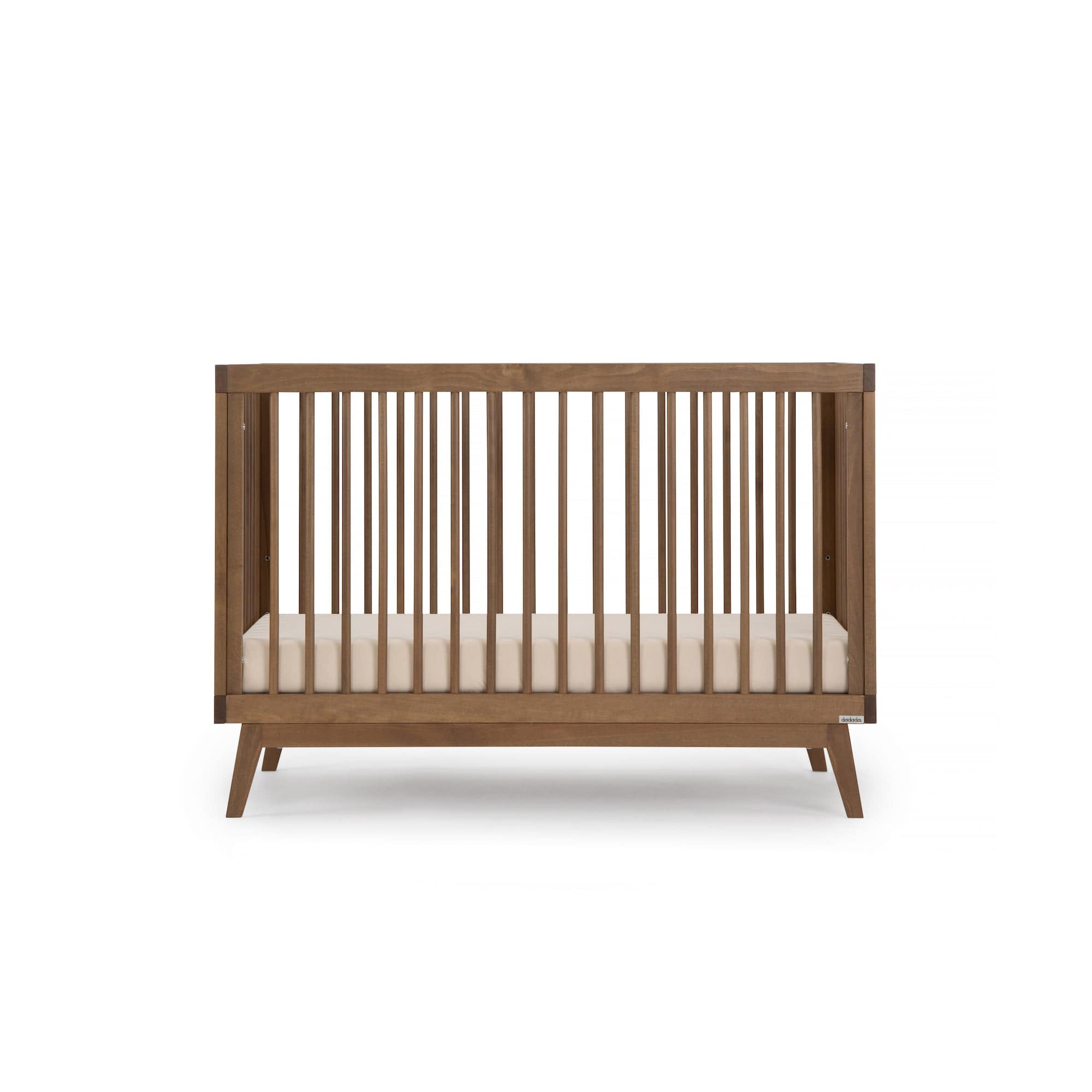 Soho 3-in-1 Convertible Baby Crib - White Nursery Furniture for Newborn to Toddler - Perfect for Small Spaces & Modern Nurseries