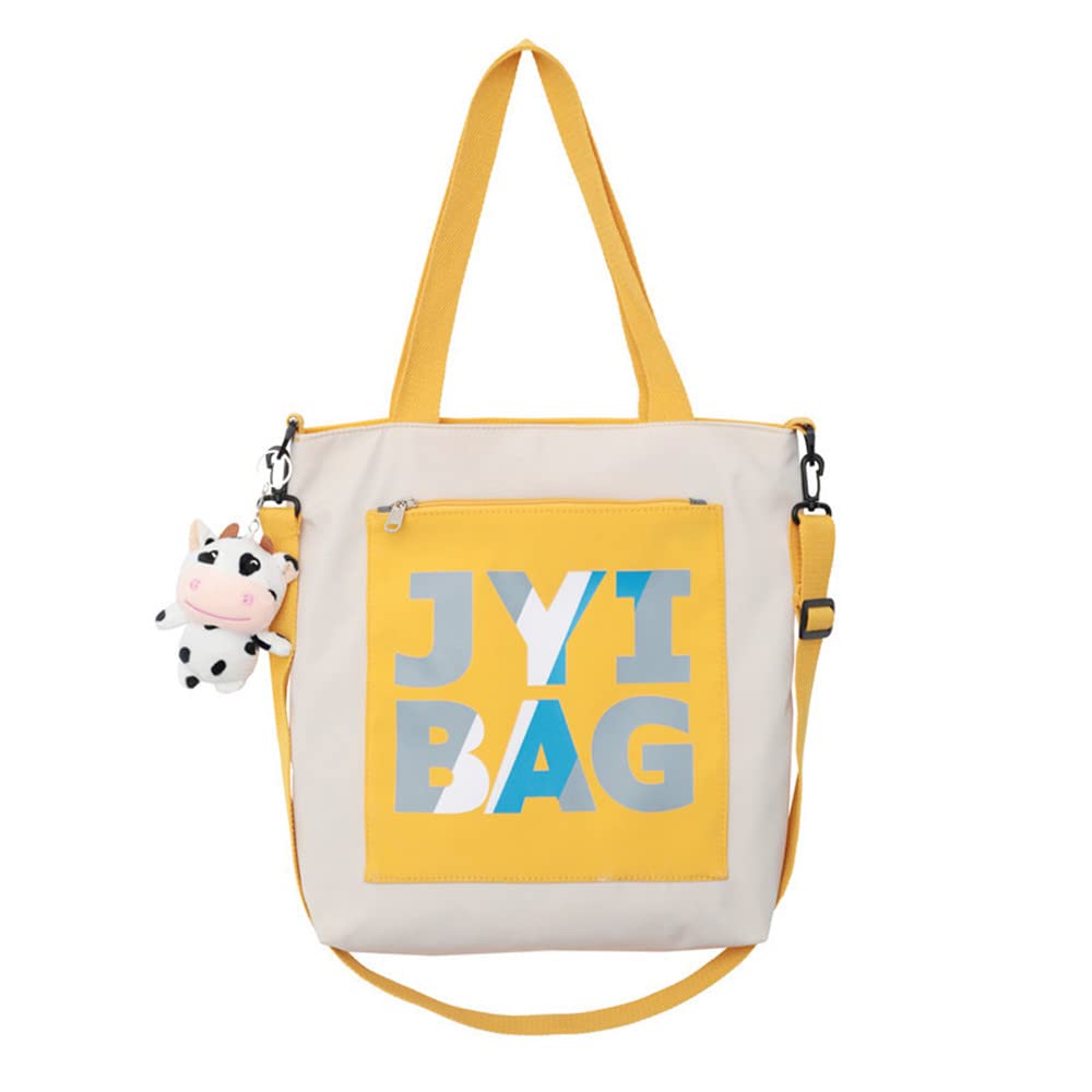 Stylish Large-Capacity Crossbody Shoulder Bag for Women - Trendy Student Bookbag with Letter Print - Perfect for School, Travel & Daily Use