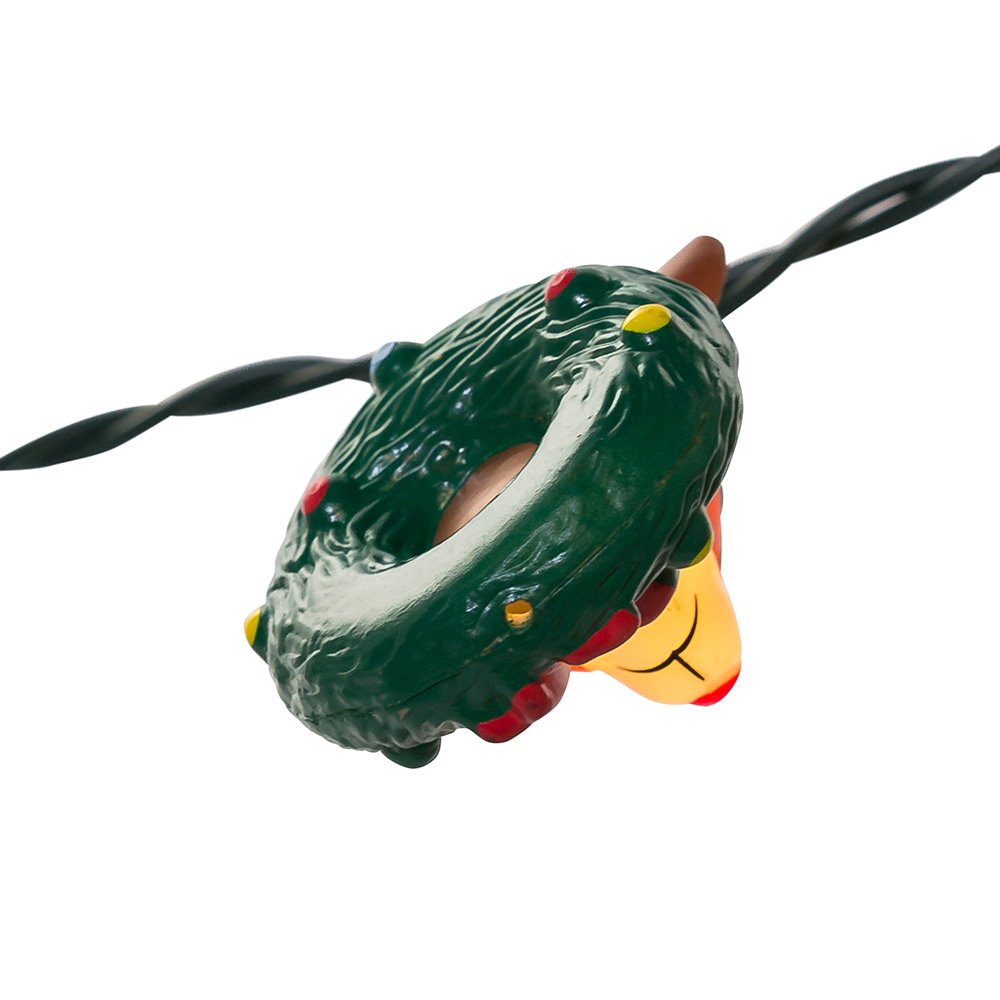 Kurt Adler Rudolph the Red-Nosed Reindeer 10-Light LED Christmas String Lights - Perfect for Holiday Tree Decorations, Indoor & Outdoor Festive Lighting