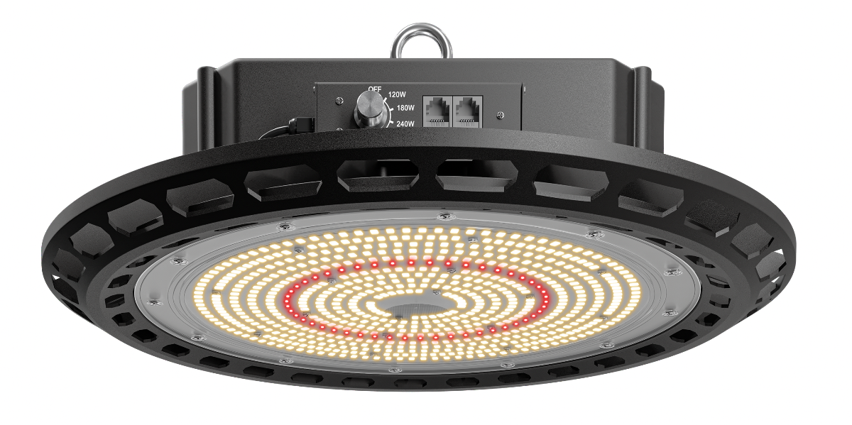 Pro Grow LED UFO Grow Light 100W 200W 300W with Samsung & Osram Diodes - New Version for Indoor Plant Growing, Hydroponics, Greenhouse & Vertical Farming