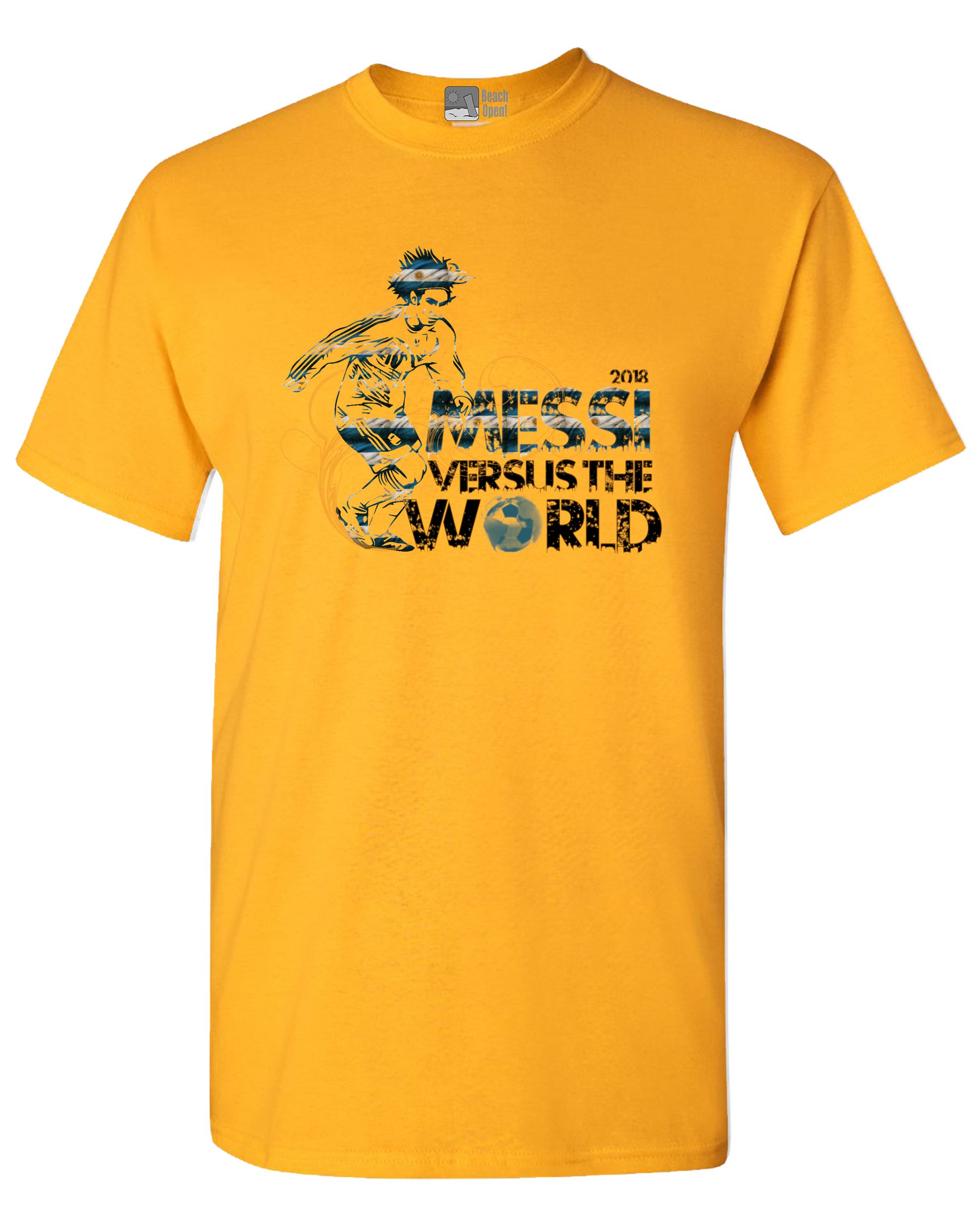 Messi Versus The World 2018 Soccer T-Shirt for Men - Official Lionel Messi Football Jersey Tee - Perfect for Match Days, Fan Events & Casual Wear