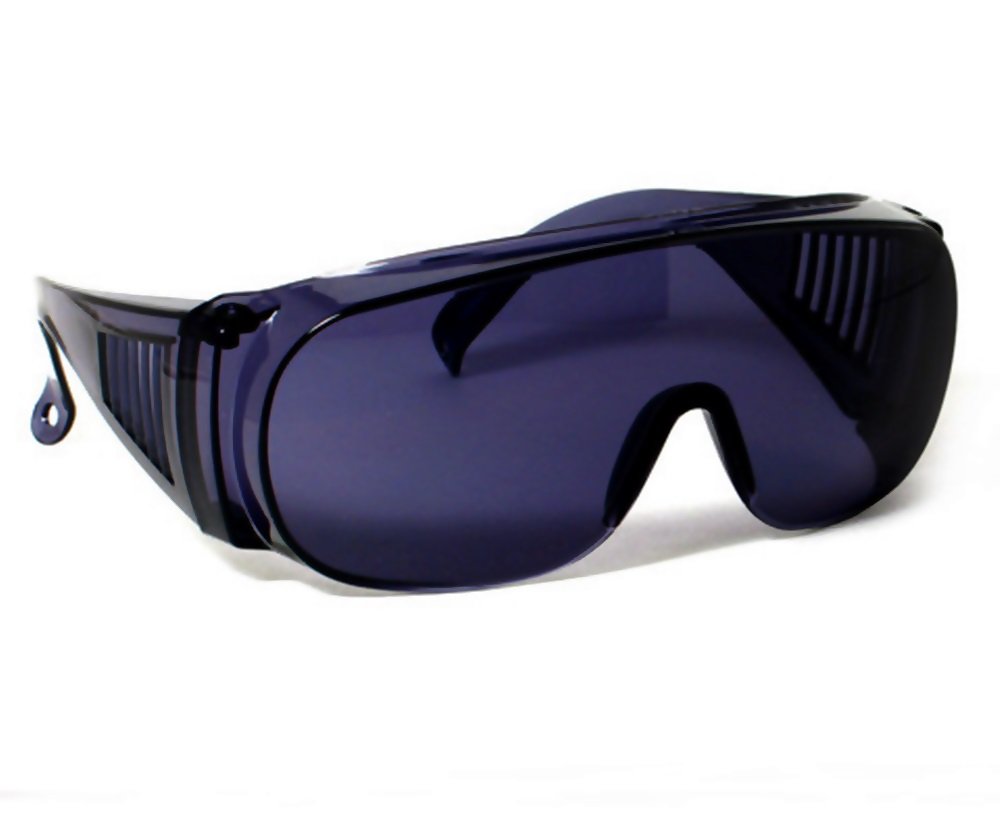 Large Frame Black Fit Over Sunglasses with Smoked Lens - Prescription Glasses Cover - Perfect for Driving, Outdoor Sports & UV Protection