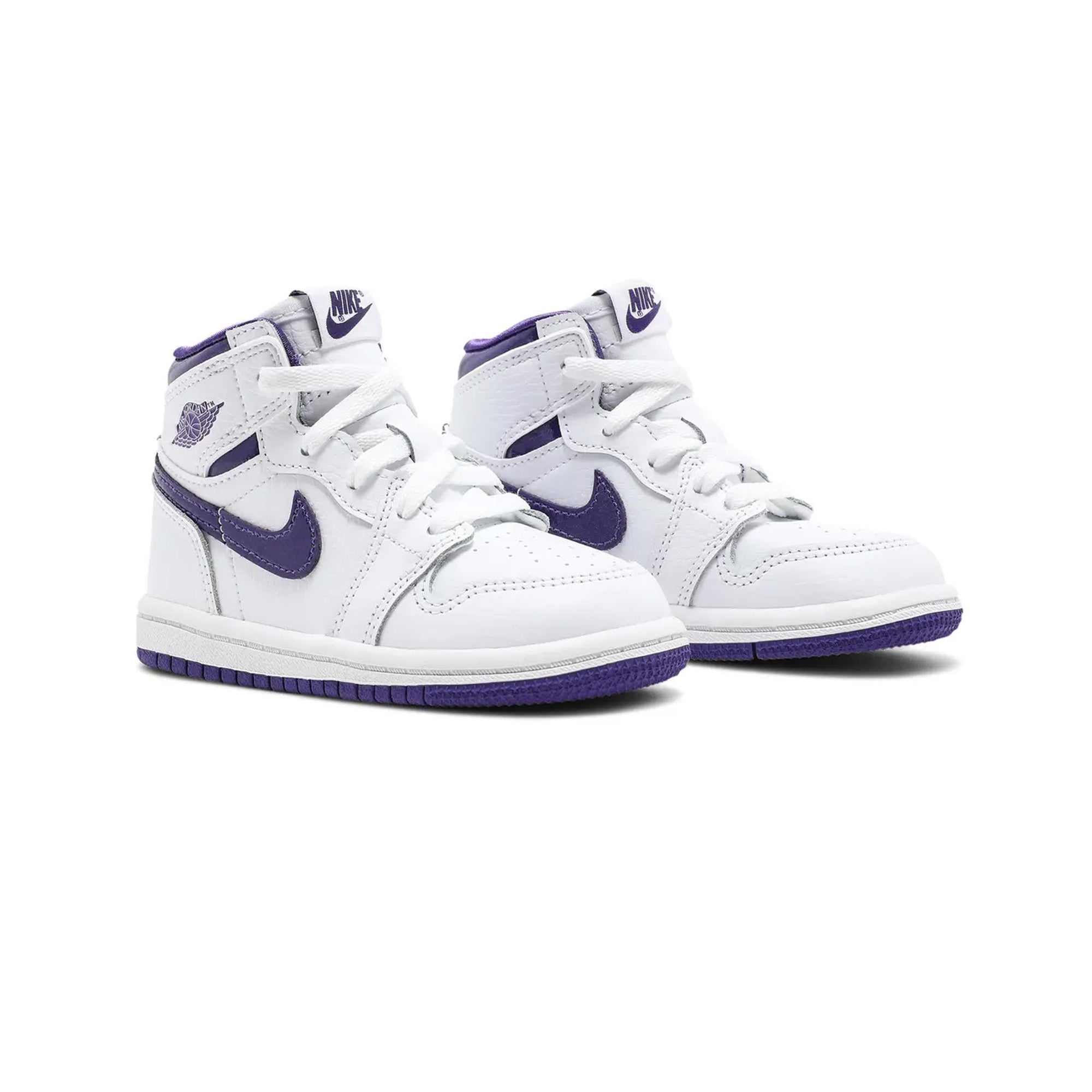 Air Jordan 1 Retro High 'Court Purple' TD Sneakers (2021) - Men's Basketball Shoes for Streetwear & Casual Fashion