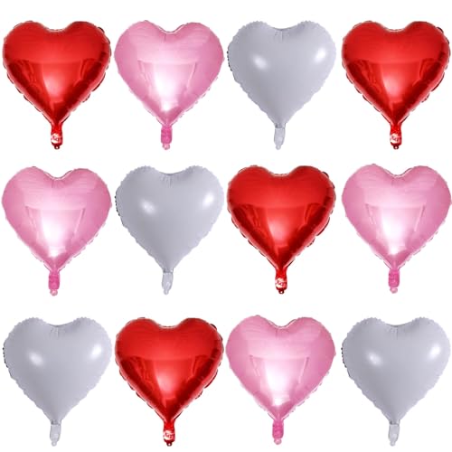 12 Red Pink White