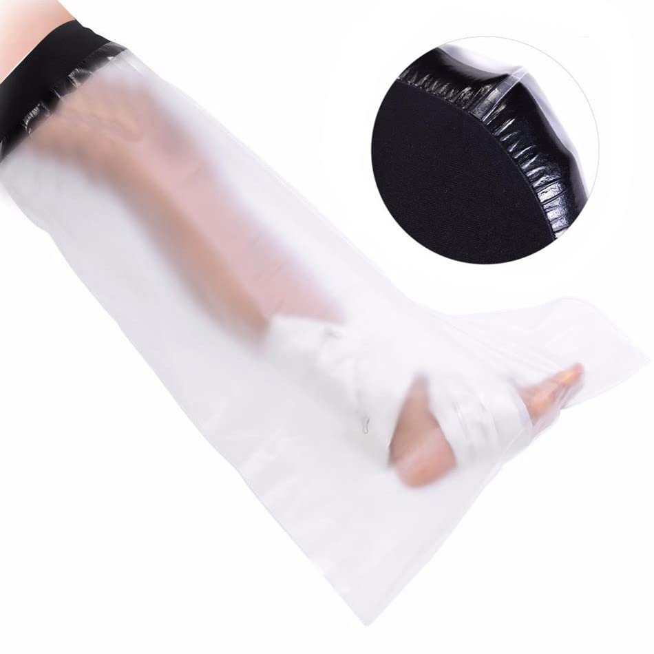 Waterproof Leg Cast Cover for Shower - Adult Full Leg Cast Protector with Soft Comfortable Watertight Seal | Keeps Wounds Dry | Ideal for Broken Foot, Leg, Ankle, Knee & Toe Injuries | Perfect for Bathing, Swimming & Daily Hygiene Care