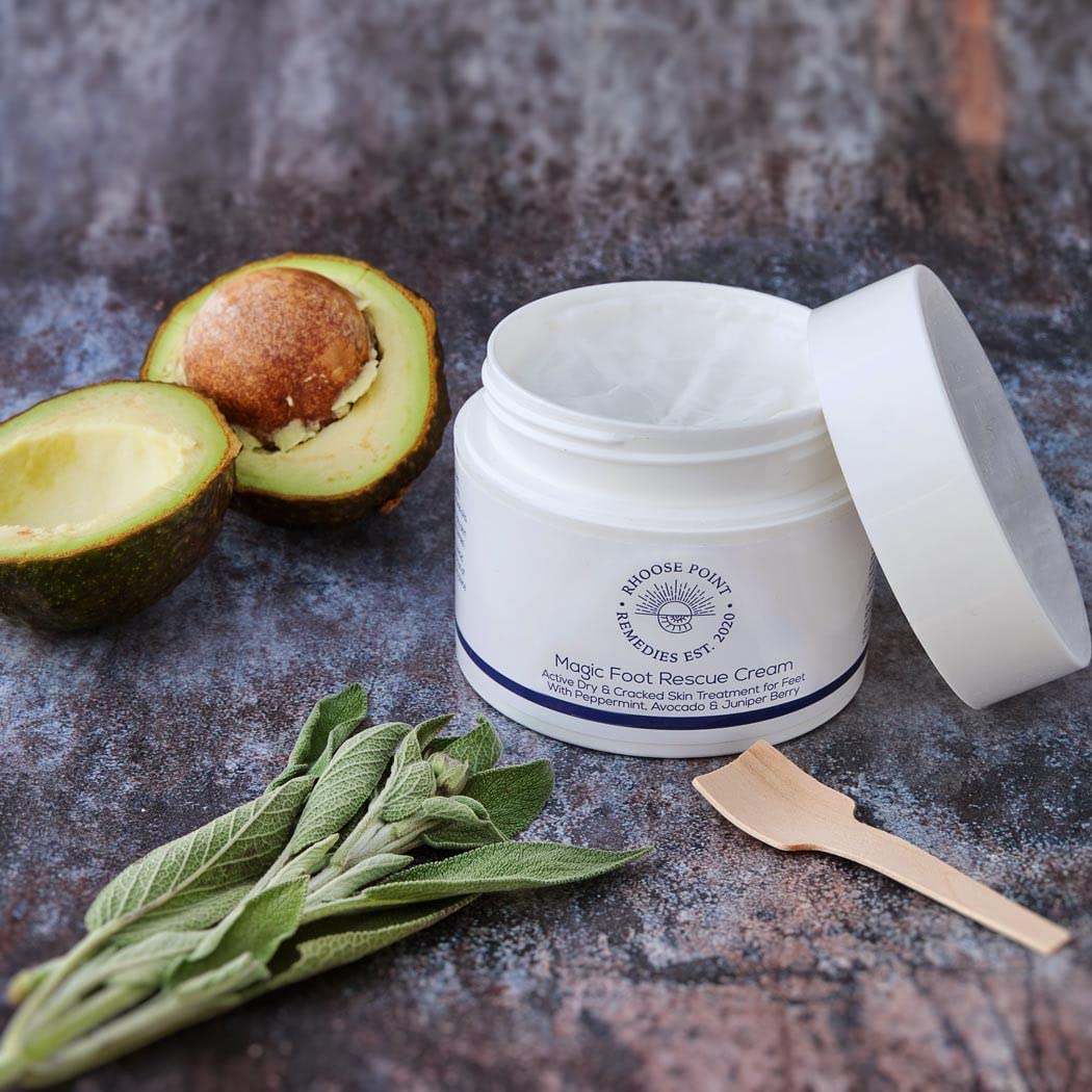 Vegan Foot Cream for Dry Cracked Heels - 100g Intensive Moisturizing Treatment with Cooling Peppermint | Softens Rough Skin & Prevents Cracks | Perfect for Daily Foot Care, Post-Pedicure Recovery & Winter Skin Protection
