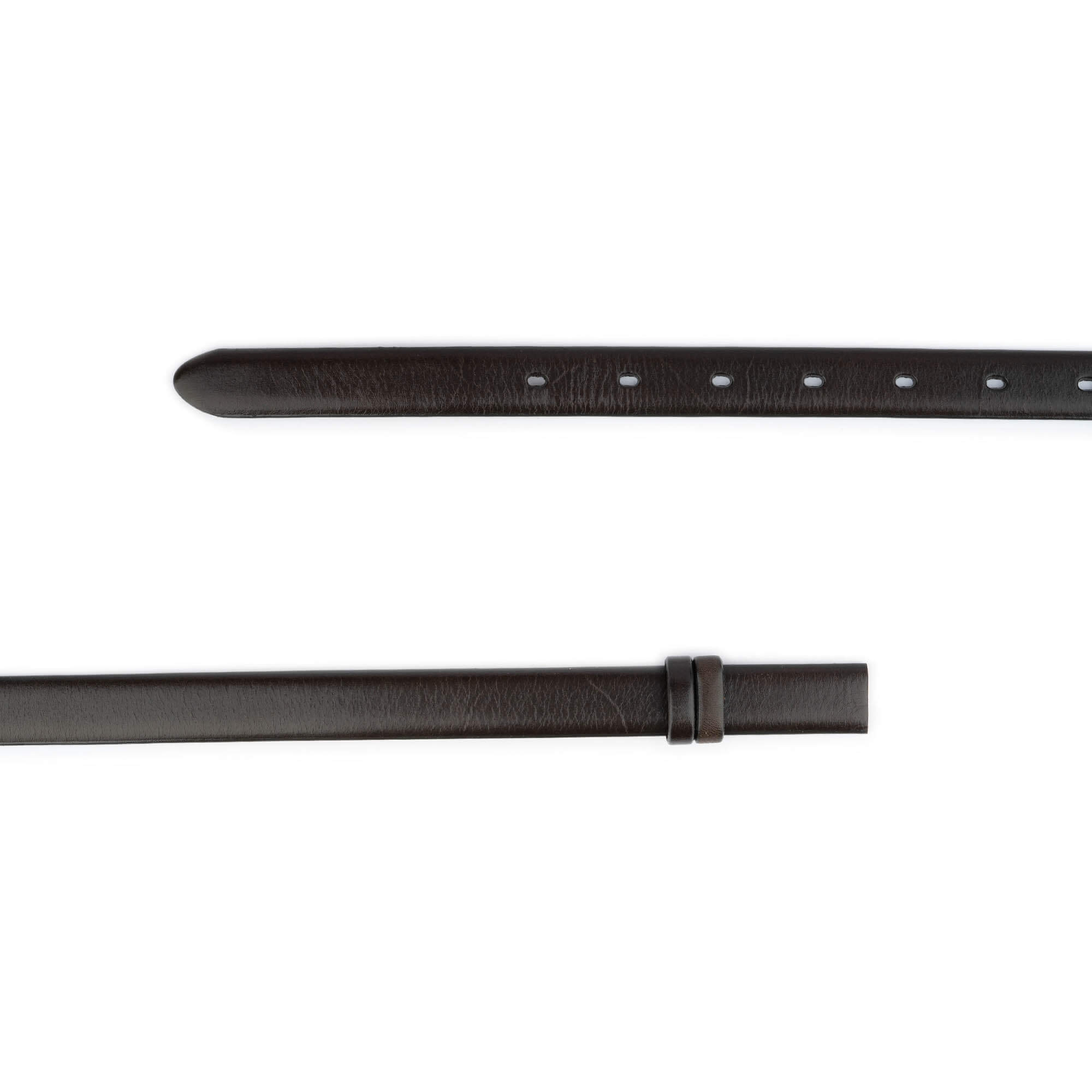 Montblanc Women's Replacement Belt Buckle - Slim Brown Leather Strap for Dress Belts & Fashion Accessories