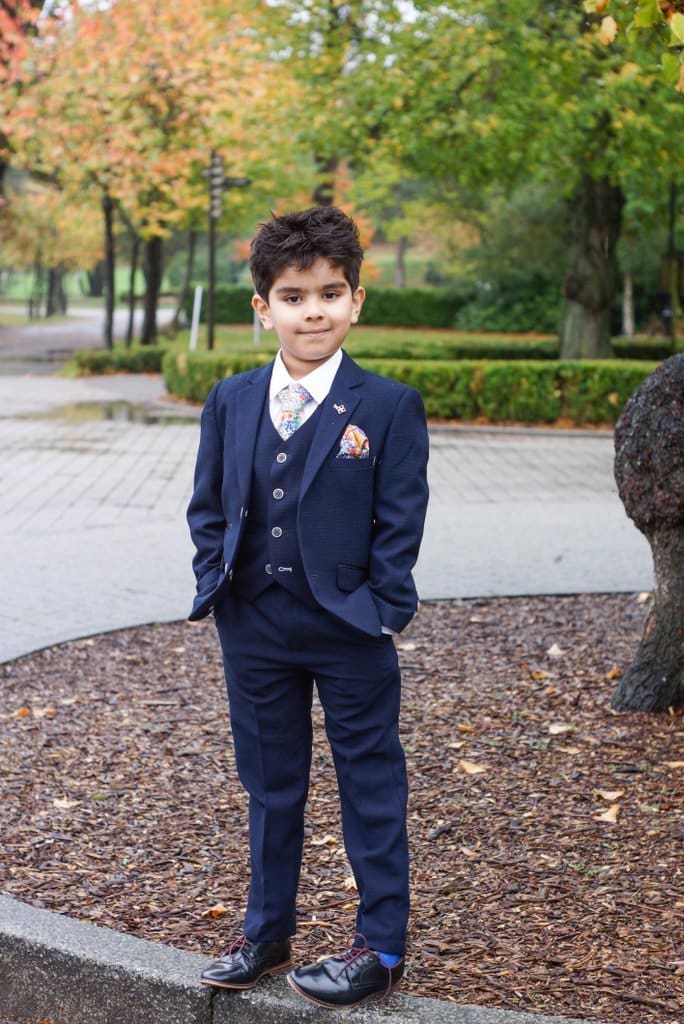 Cavani Boys Radley 3-Piece Navy Slim Fit Suit for Weddings, School Formals & Special Occasions