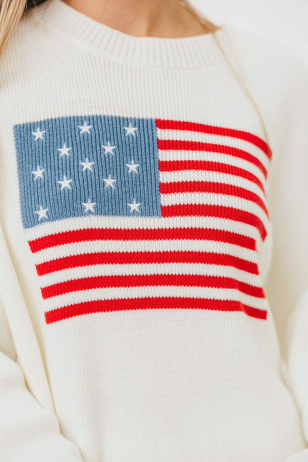 Premium White American Honey Sweater - Soft & Cozy Knit Pullover for Women | Perfect for Fall, Winter & Casual Outfits