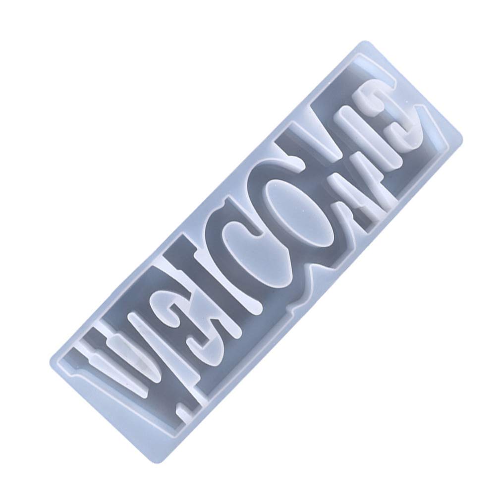 Epoxy Resin Welcome Sign Silicone Molds - DIY Home Wall Art Letters for Handmade Decor, Wedding, Housewarming & Front Door Welcome Signage