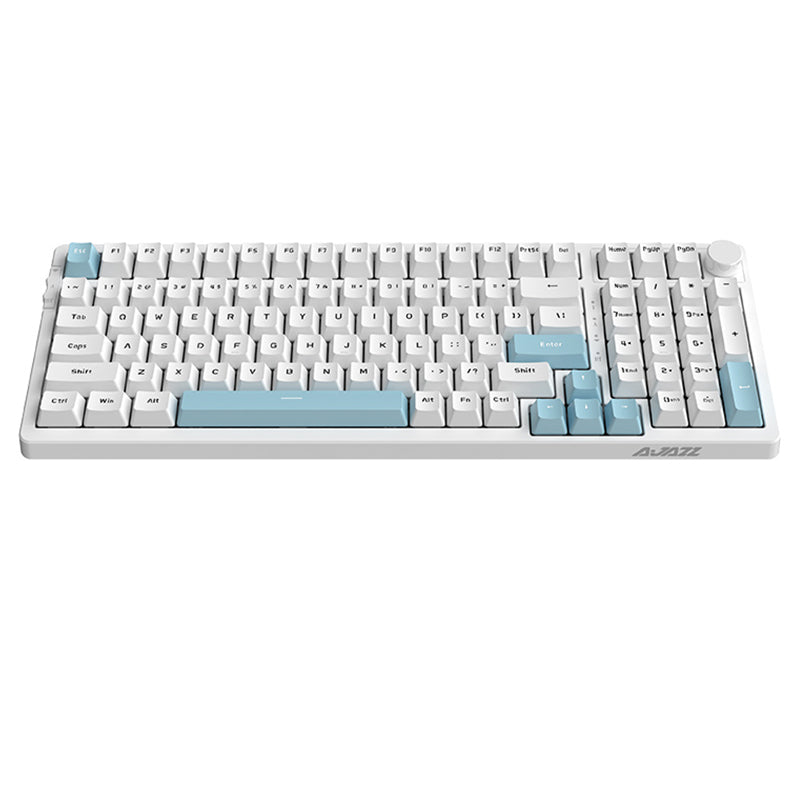 Ajazz AK992 Hot Swappable Gasket Mount 3-Mode Wireless Mechanical Keyboard - 96% Layout for Gaming, Typing & Office Work