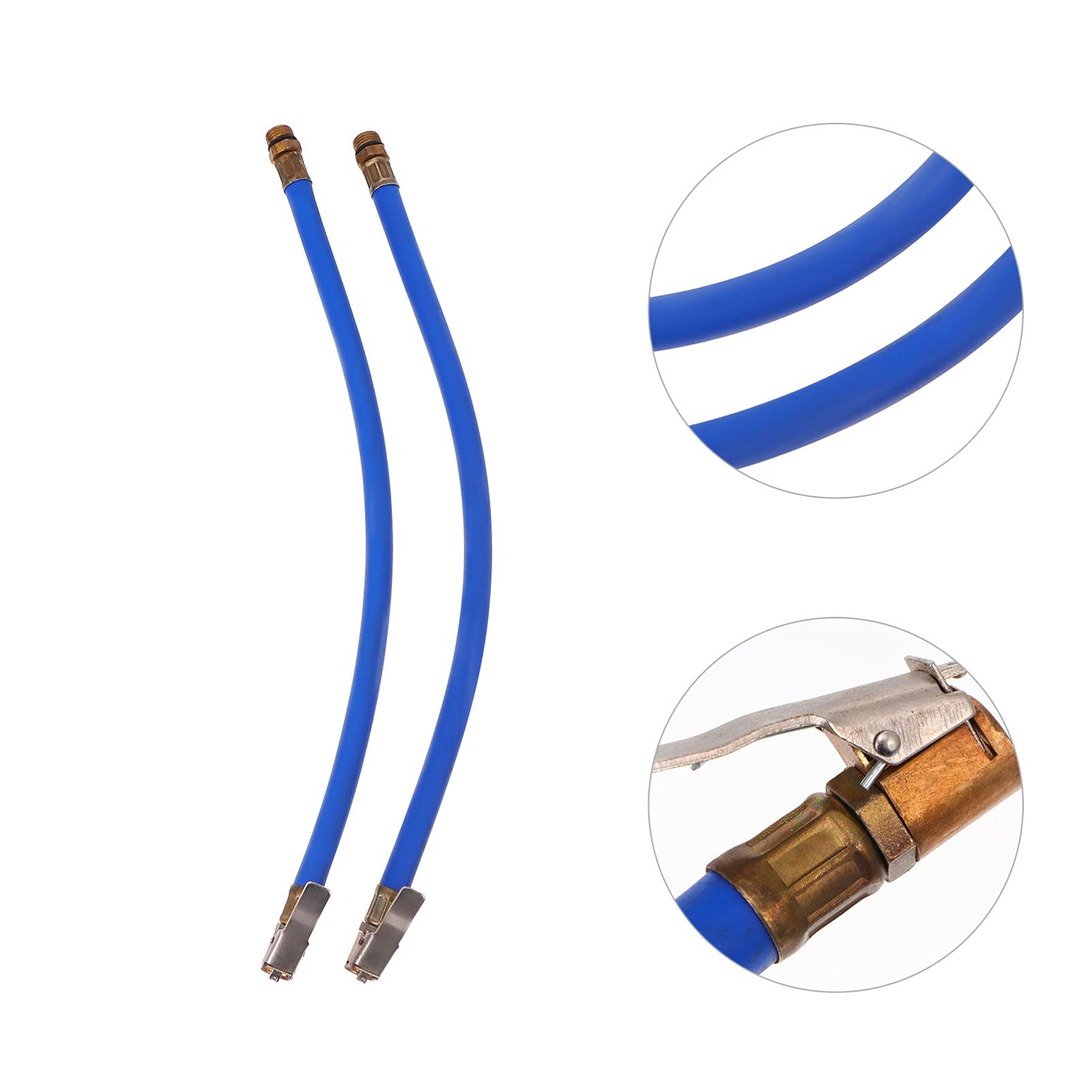 FAVOMOTO 2pcs Inflator Hose with Chuck - Tire Pump Accessories for Cars & Bikes