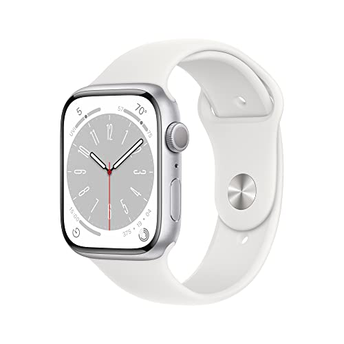 Silver Aluminium Case with White Sport Band