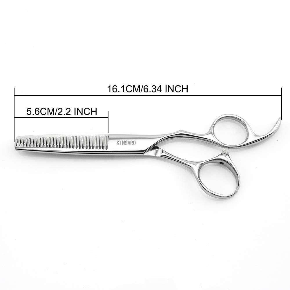 6 Inch Professional Hair Cutting Scissors & 5.5 Inch Thinning Shears Set - Barber Stylist Tools for Precise Haircuts & Texturizing | Perfect for Salon, Home Haircuts & Hairstyling