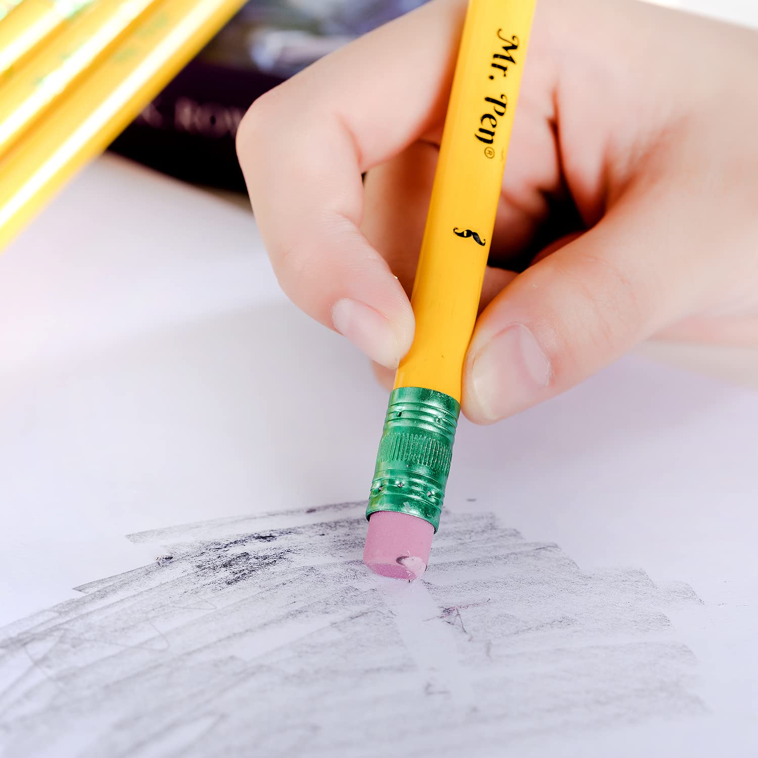 Mr. Pen Jumbo Pencils - 10 Pack with Sharpener, Extra Thick Preschool & Kindergarten Pencils for Kids - Perfect for Early Writing Practice, Classroom Supplies & Homeschool Learning Activities