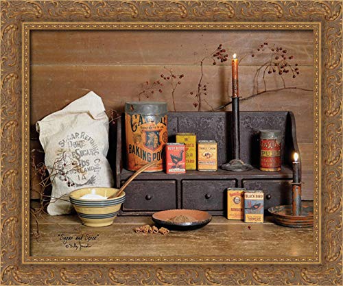 Canvas Art in a Gold Ornate Wood Frame