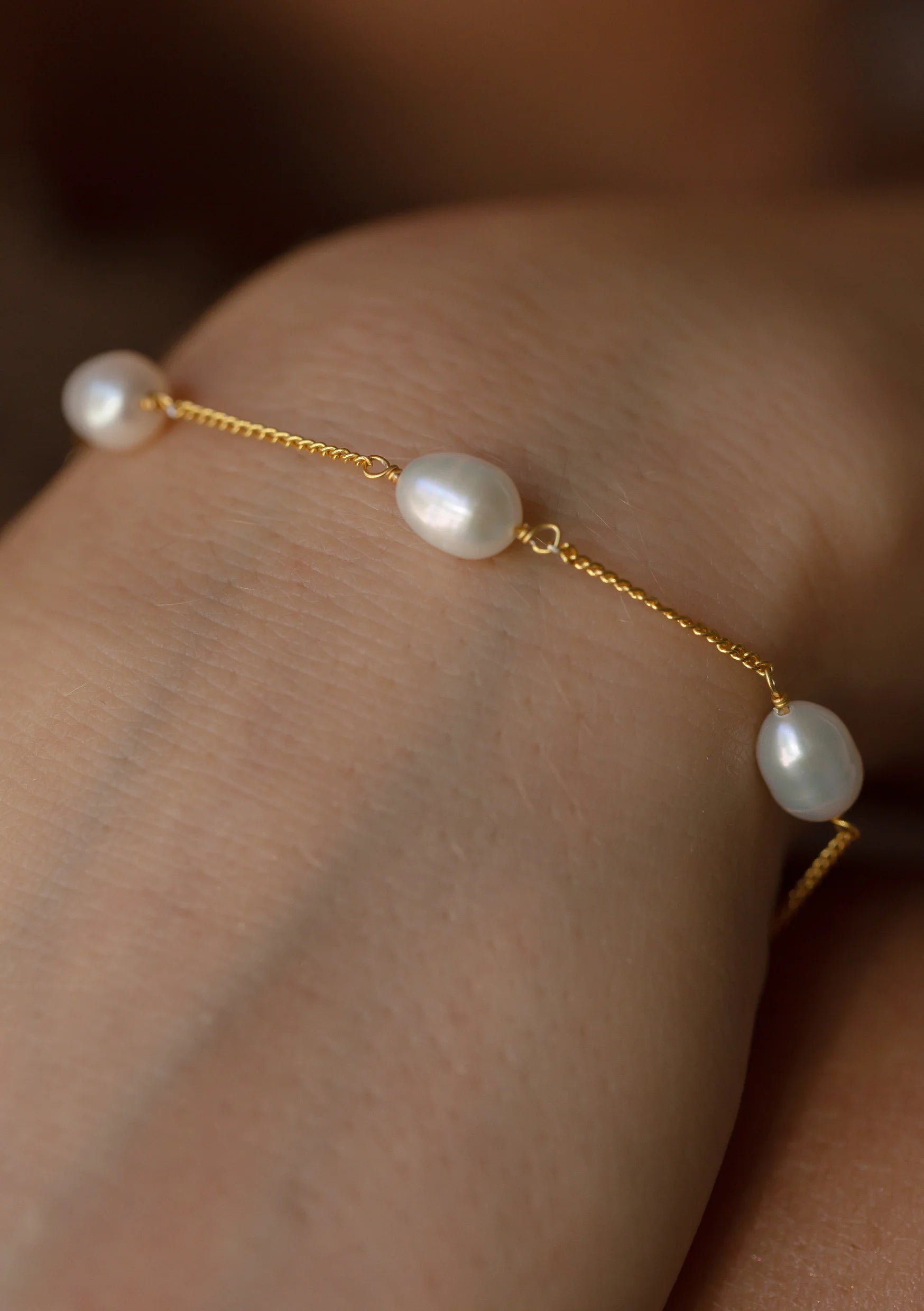 Lola Knight Faith Pearl Bridal Bracelet - Elegant Gold Pearl Bracelet for Wedding, Bridal Shower & Special Occasions