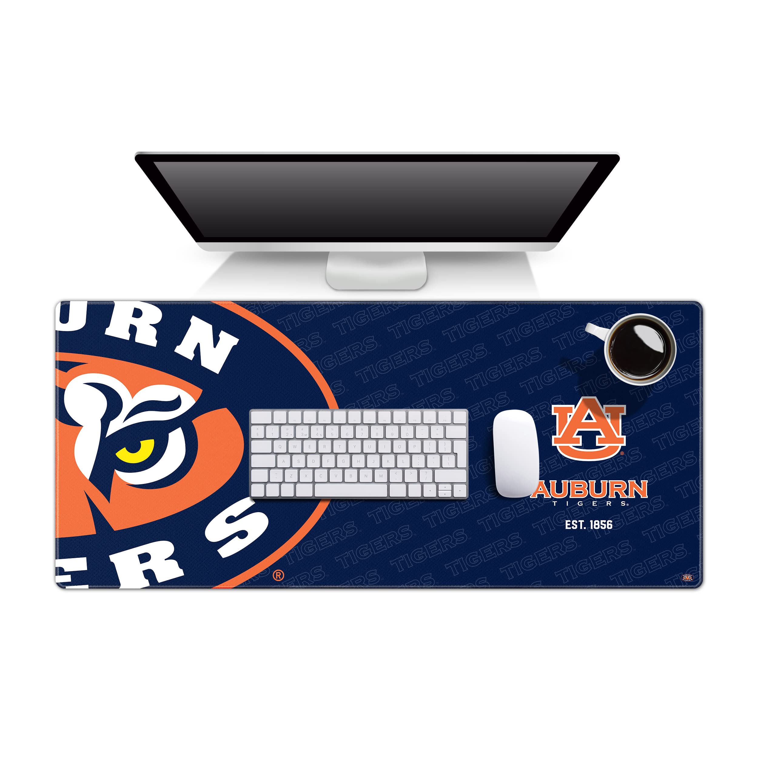 YouTheFan NCAA Logo Series Gaming Mouse Pad - Non-Slip Rubber Base Desk Mat for PC, Laptop, Office & Home Use - Perfect for Work, Study and Gaming (Various Team Designs)