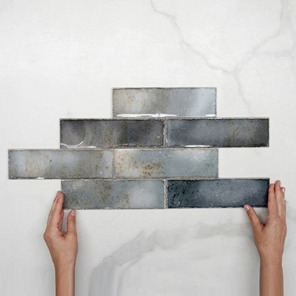 Premium Anthracite Grey Spanish Subway Tile - Glossy Ceramic Wall Tile 2.72