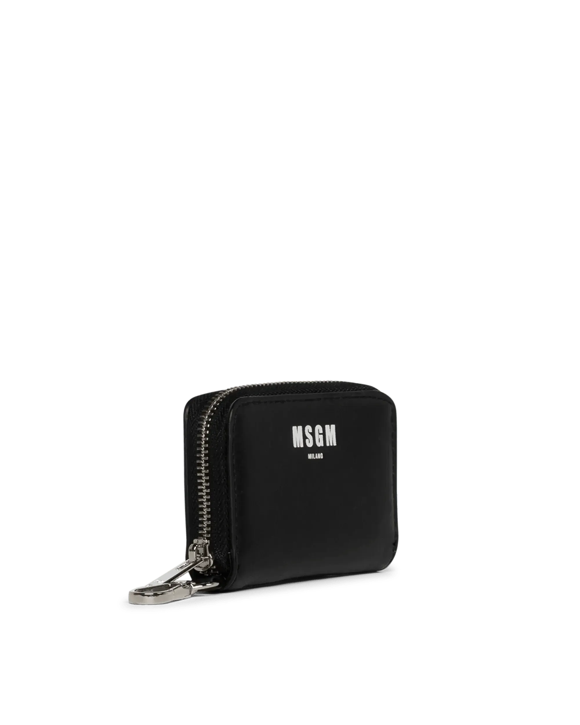 Mini Logo Print Zip Cardholder - Slim RFID Blocking Wallet for Men & Women - Perfect for Travel, Business & Everyday Use