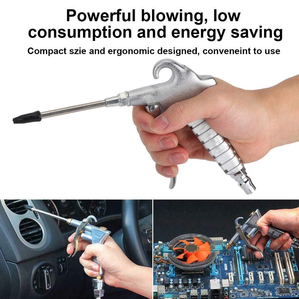 High Pressure Air Blow Gun - Dust Blower Cleaner Tool for Auto, Car, Workshop & Electronics with Quick Connect Fitting - Perfect for Cleaning Hard-to-Reach Areas, Machinery & DIY Projects