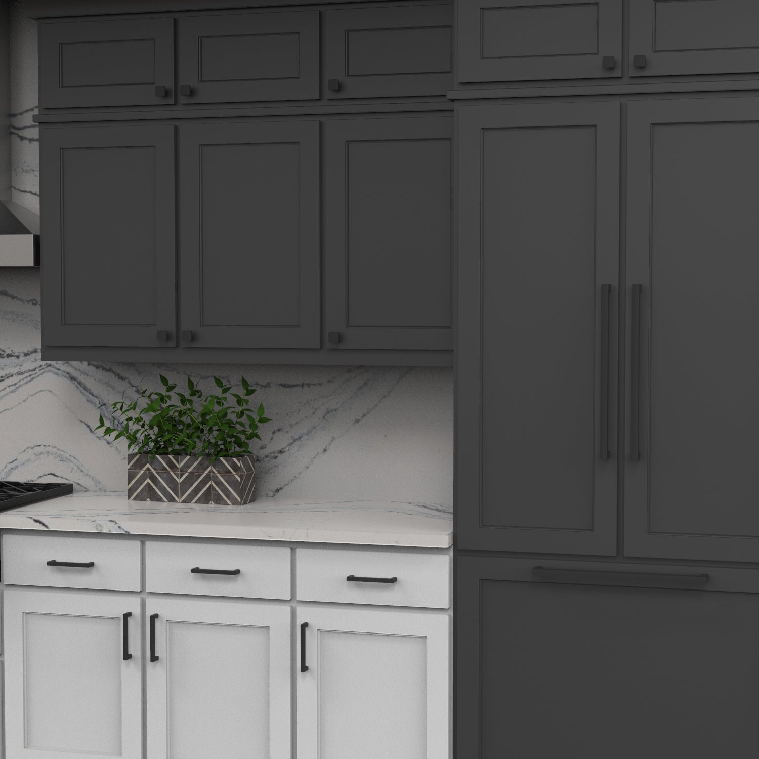 18 Inch Coventry Appliance Pull with Matte Black Finish - Perfect for Kitchen Cabinets, Drawers, and Furniture Hardware (Center to Center Measurement)
