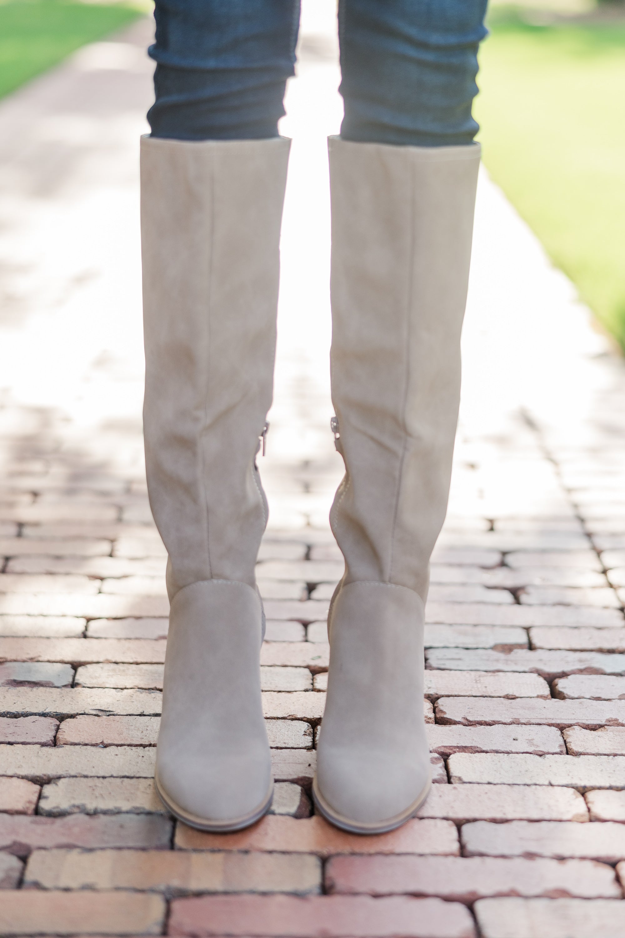 Get In Line Taupe Boots - Stylish Women's Ankle Boots for Fall & Winter | Perfect for Casual Outfits, Office Wear & Date Nights