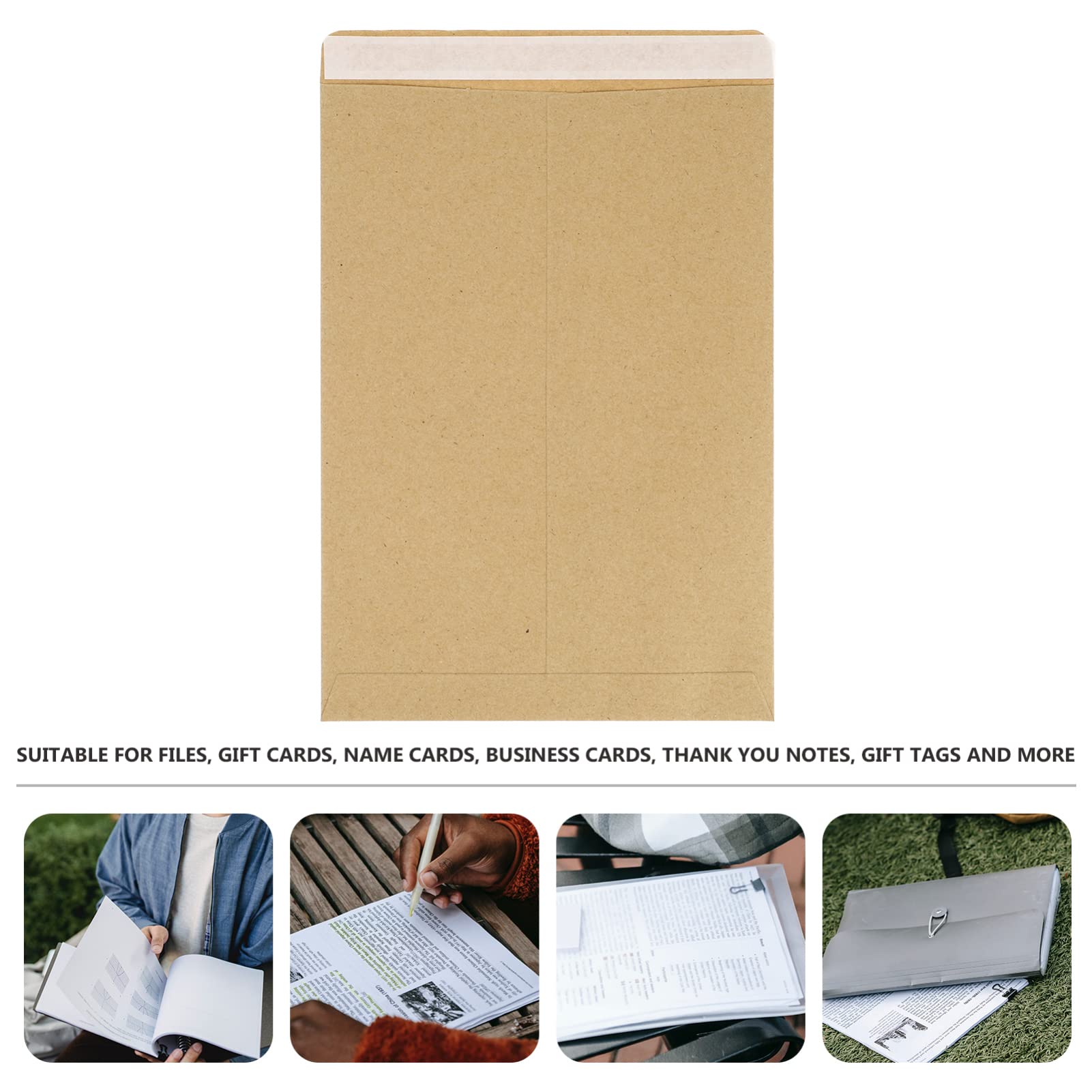 50pcs Kraft Envelopes Self Seal - Eco Friendly Brown Mailing Envelopes for Wedding Invitations, Business Documents, Photos & Office Use - Letter Size (4.5 x 6.5 in) Perfect for Mailing, Invitations & Office Organization