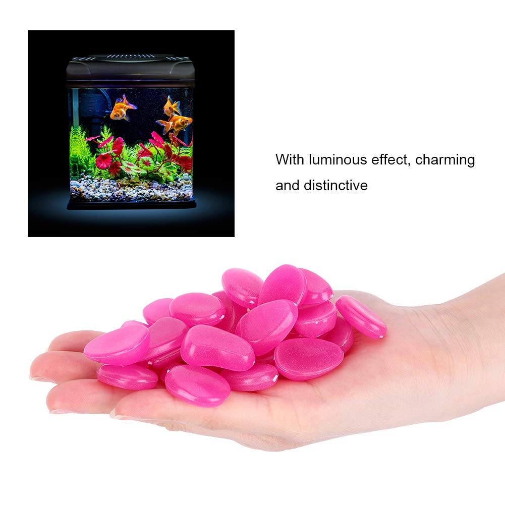 Natural Luminous Decorative Stones - High-Quality Purple Glowing Rocks for Aquariums, Fish Ponds, Bonsai Gardens & Indoor Vase Decor | Perfect for Nighttime Landscape Lighting and Zen Decorations