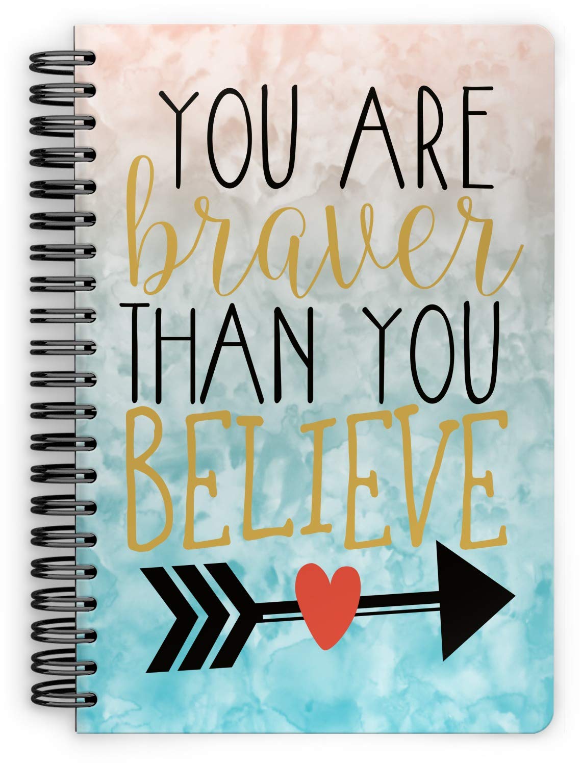 Personalized Inspirational Quotes Spiral Notebook - 7x10