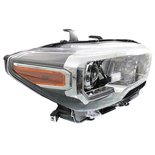 Compatible with 2016-2023 Toyota Tacoma LED Daytime Running Light & Halogen Headlight Assembly - Right Passenger Side Replacement for Improved Visibility & Safety | Perfect for Night Driving, Off-Road Adventures & Daily Commutes