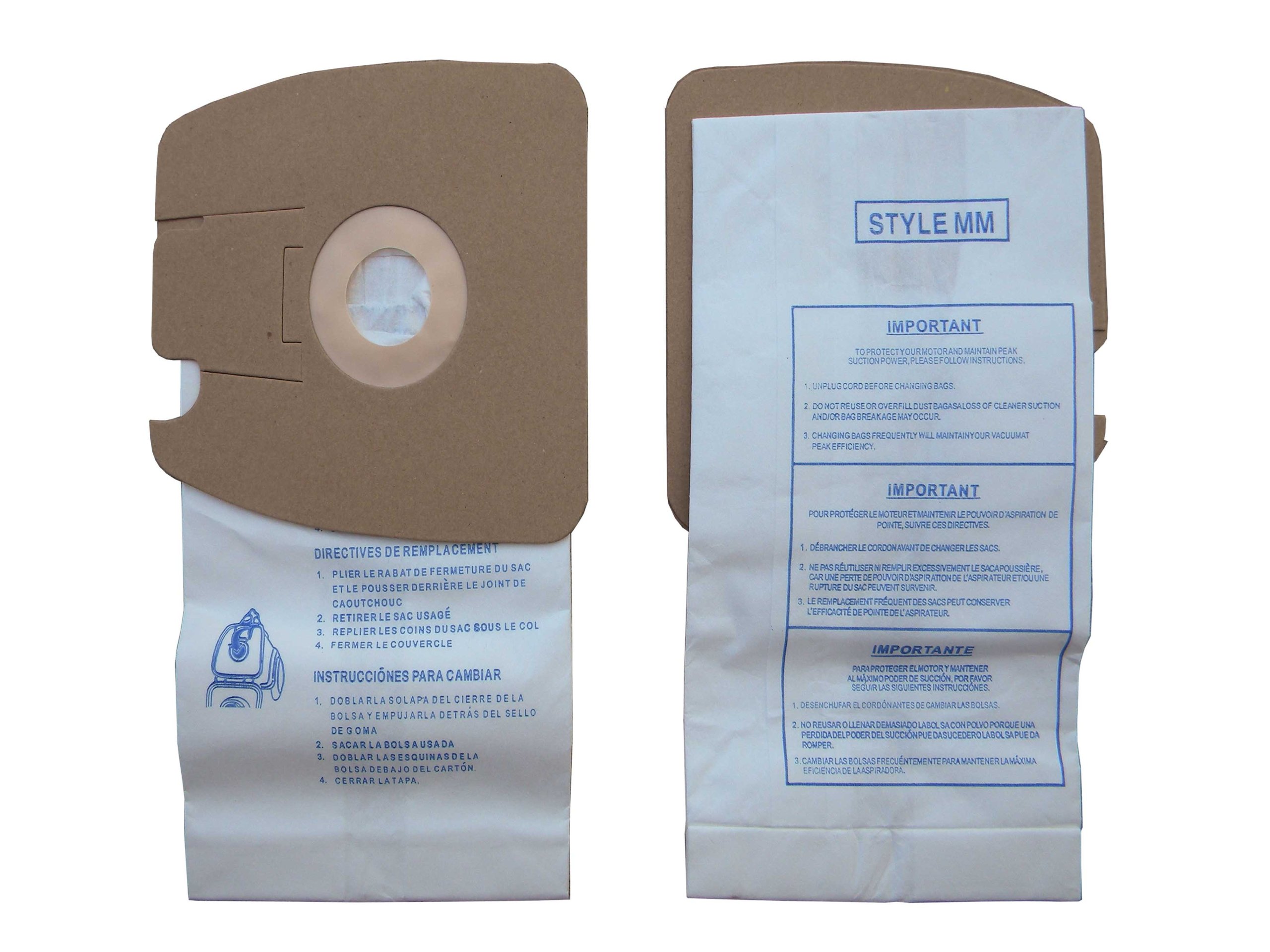 10-Pack Eureka Mighty Mite Vacuum Bags (100 Bags Total) - Compatible with Eureka, Sanitaire 3670, 3680, 3690, 602695, 60295B, 60295-12, 60296, 60296-12 Vacuum Cleaners - Commercial Grade Allergy Filtration - Perfect for Homes, Offices & Cleaning Services