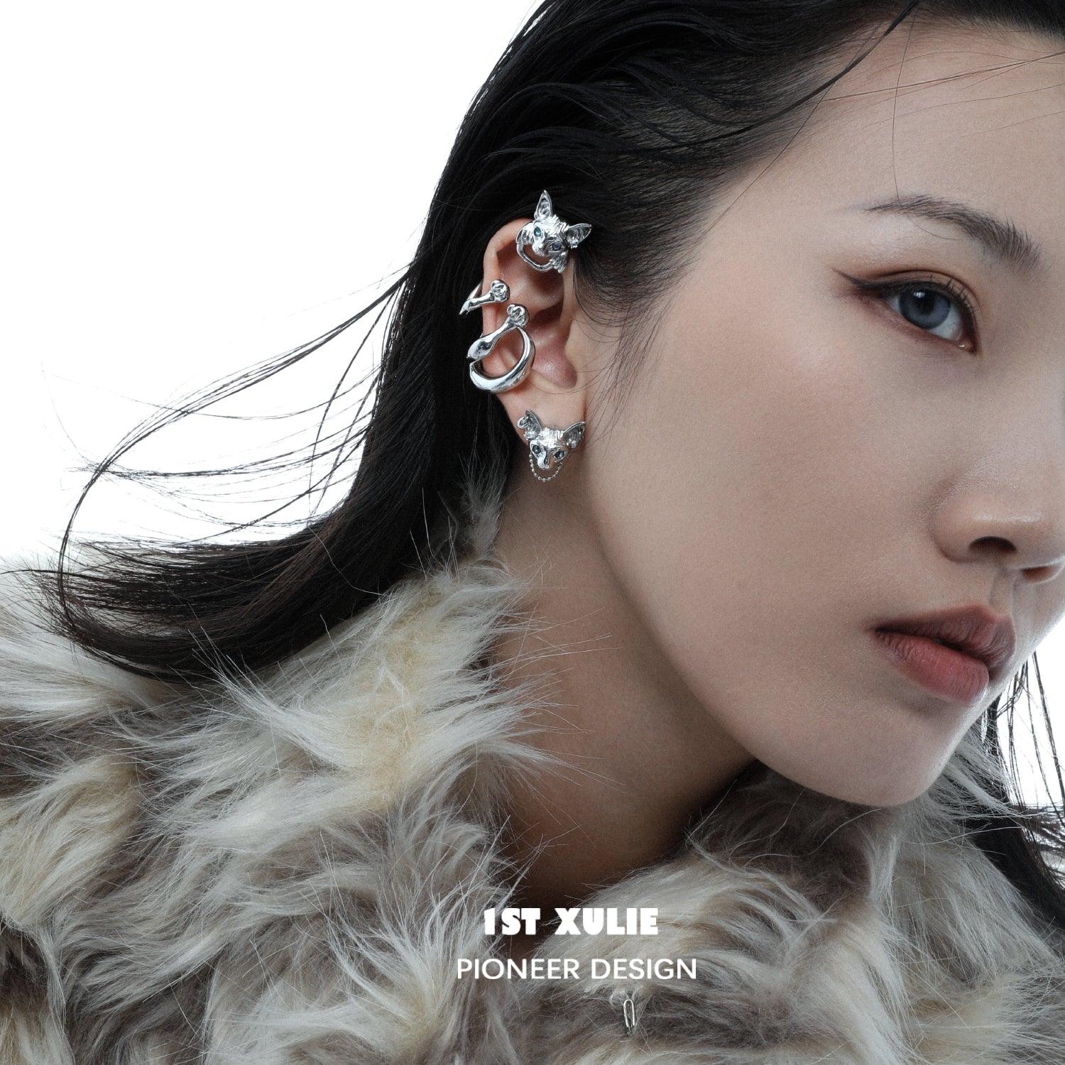18k Platinum Plated Cat Ear Clips™ - Elegant Cat-Themed Hair Accessories for Women, Perfect for Parties, Cosplay and Everyday Fashion