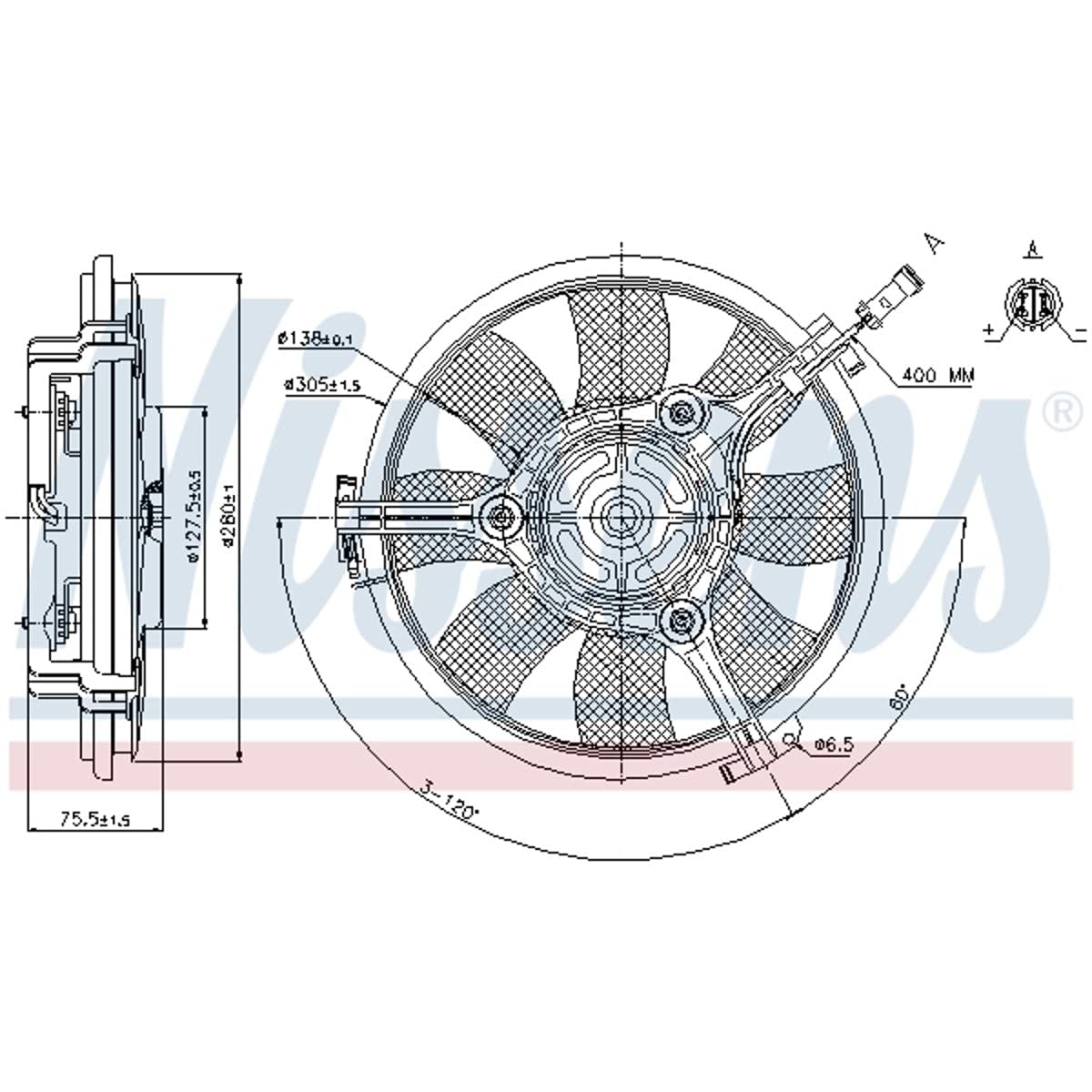 NISSENS 85691 Radiator Cooling Fan - High Performance Replacement Part for Cars & Trucks | Perfect for Engine Cooling & Overheating Prevention